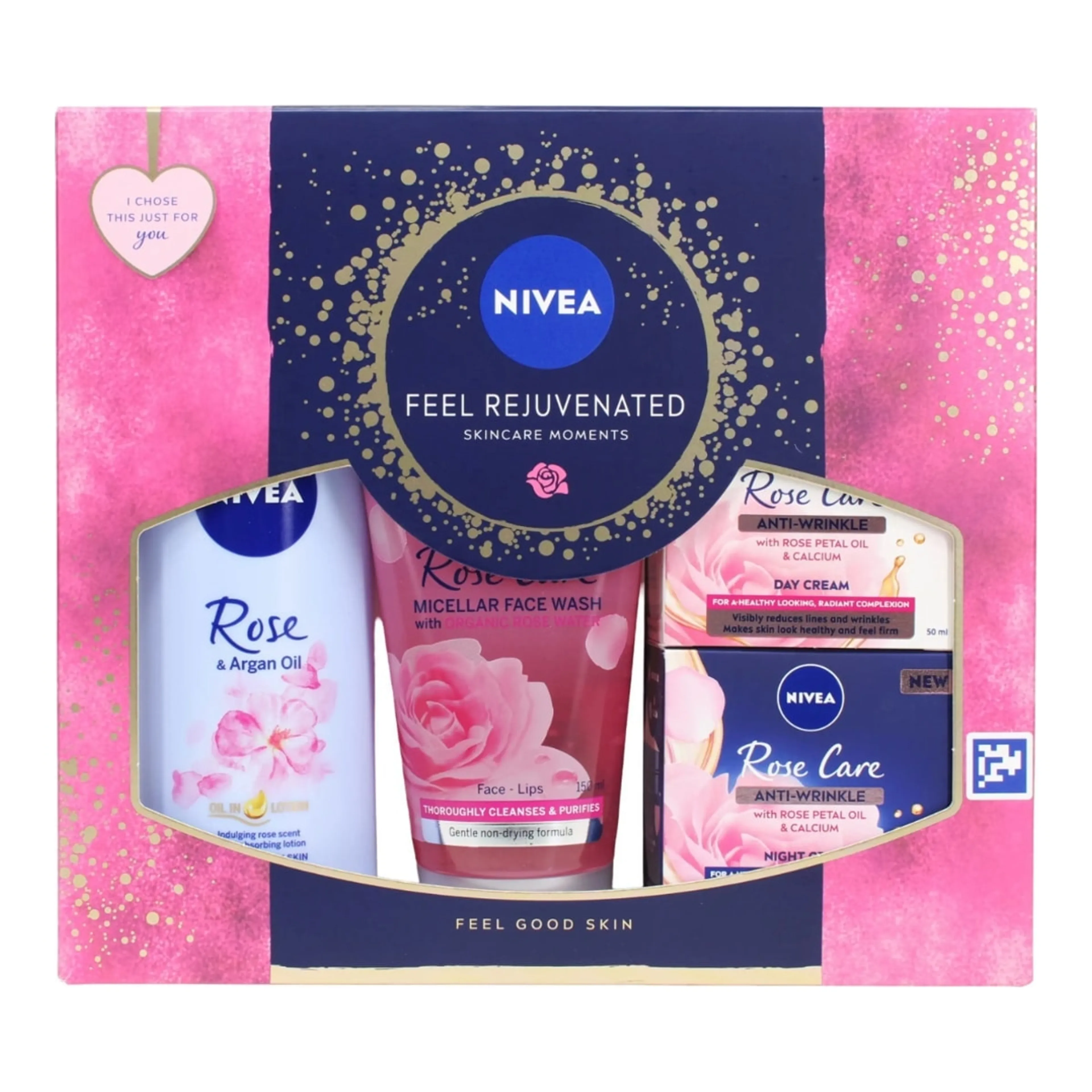 NIVEA FEEL REJUVENATED 4PC SET (κρέμα ημέρας, κρέμα νυκτός, micellair καθαρισμού και body lotion)