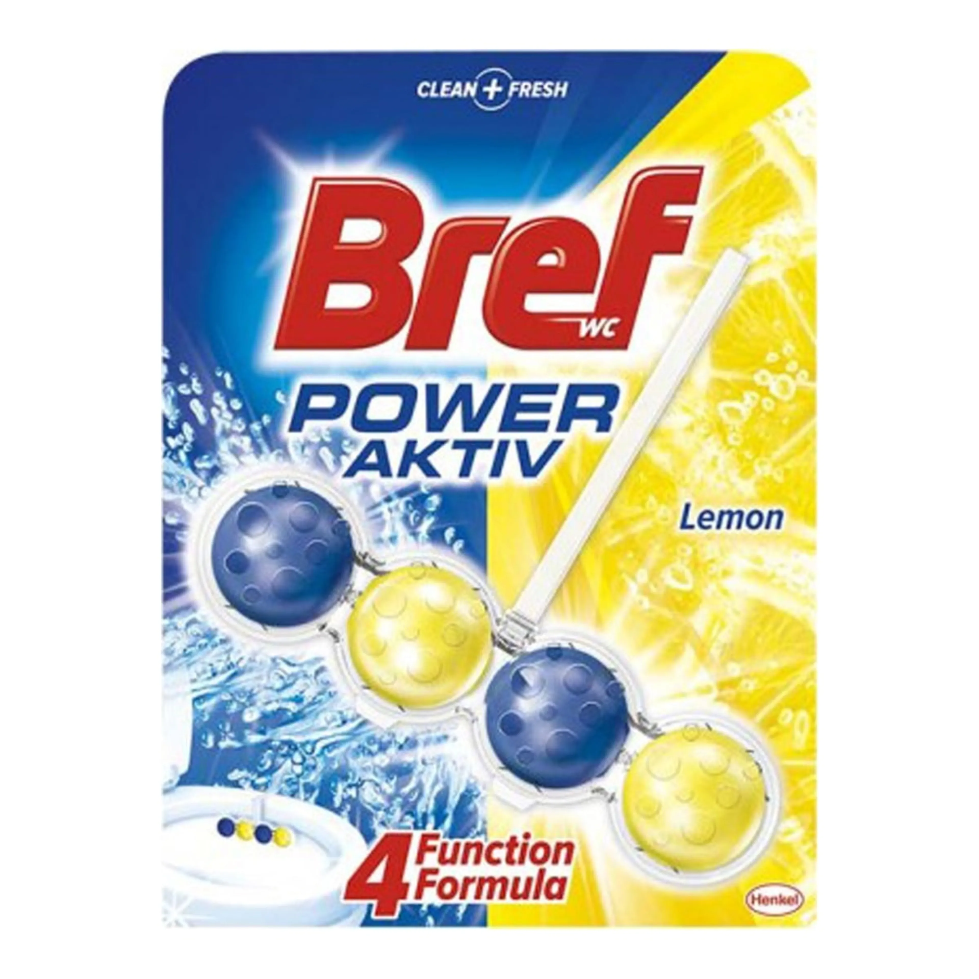 Καθαριστικό Μπάνιου Bref Power Activ Block Λεκάνης με Άρωμα Lemon
