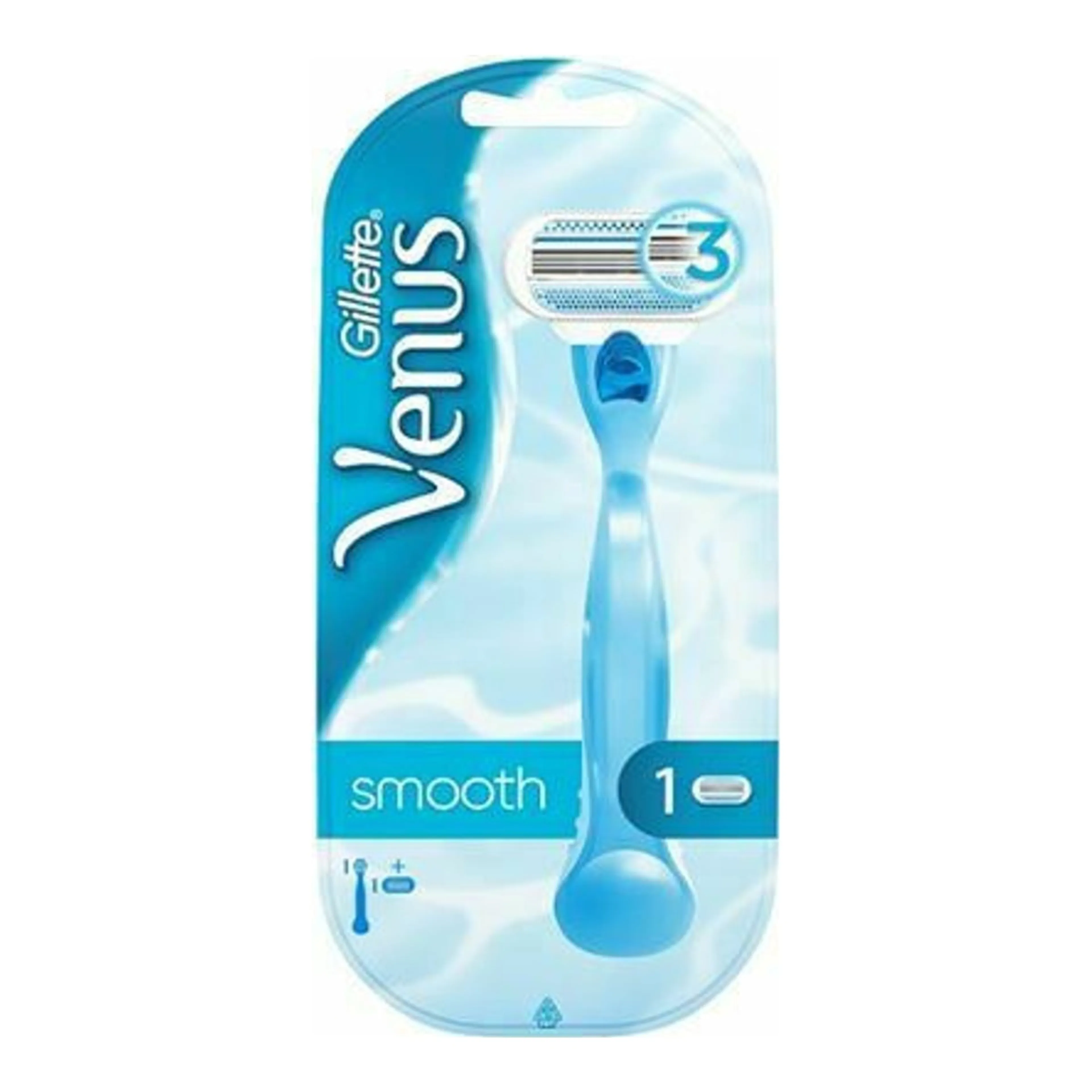 Ξυραφάκια Venus Smooth Ξυραφάκι Σώματος με Ανταλλακτική Κεφαλή Λεπίδων Λιπαντική Ταινία
