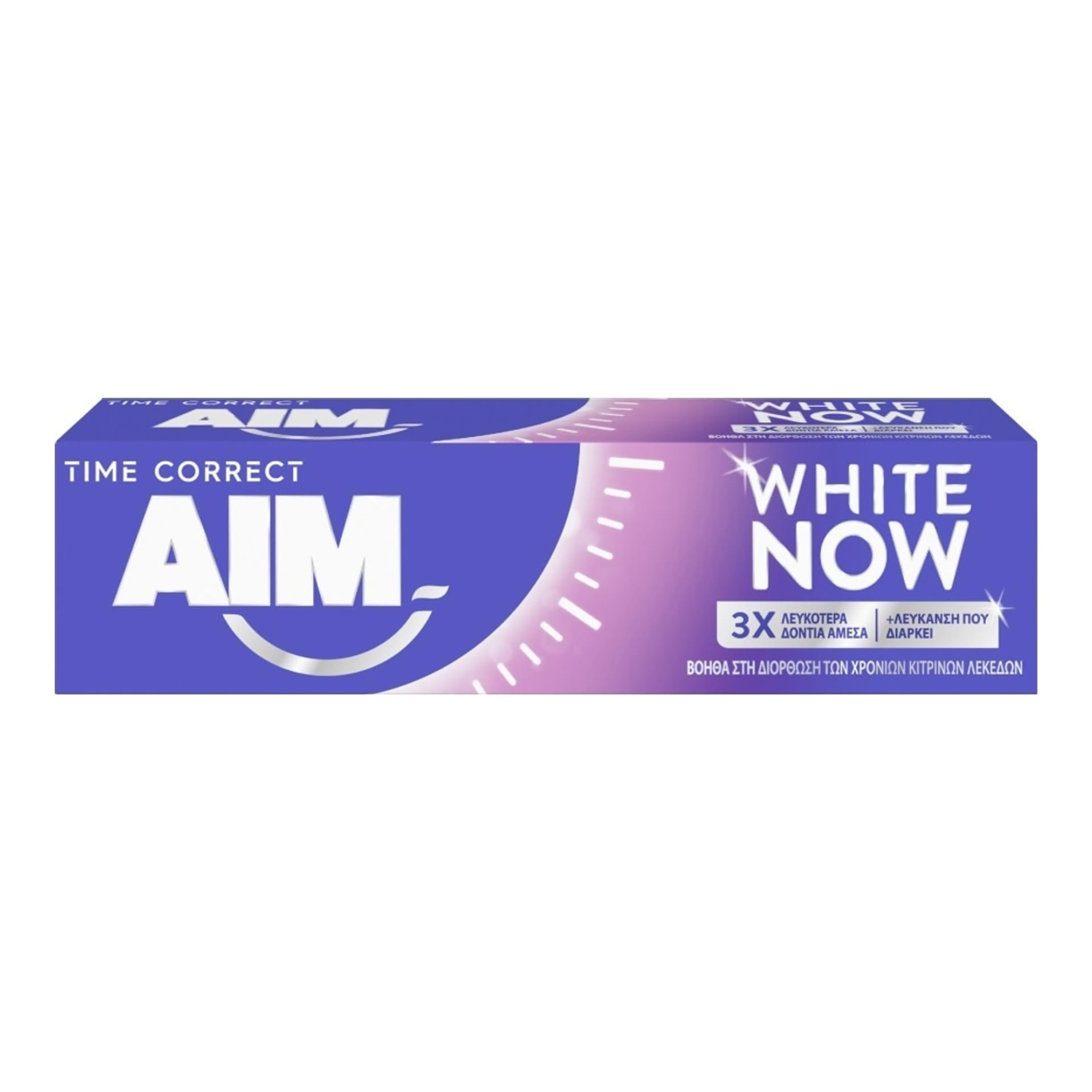 Οδοντόκρεμα AIM Time Correct White Now για Λεύκανση
