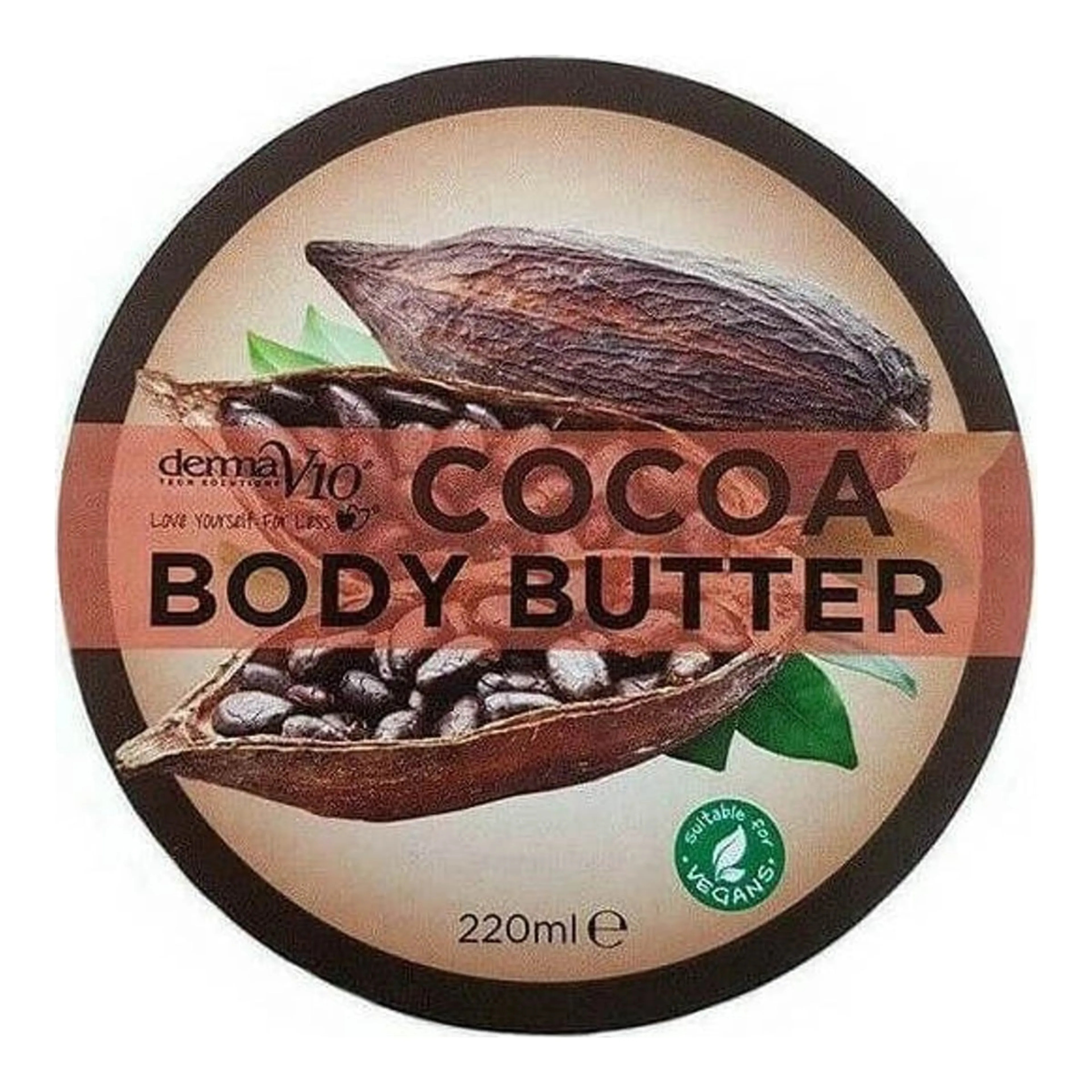 Κρέμα Σώματος Derma V10 Cocoa Ενυδατικό Butter για Κανονικές έως Ξηρές Επιδερμίδες
