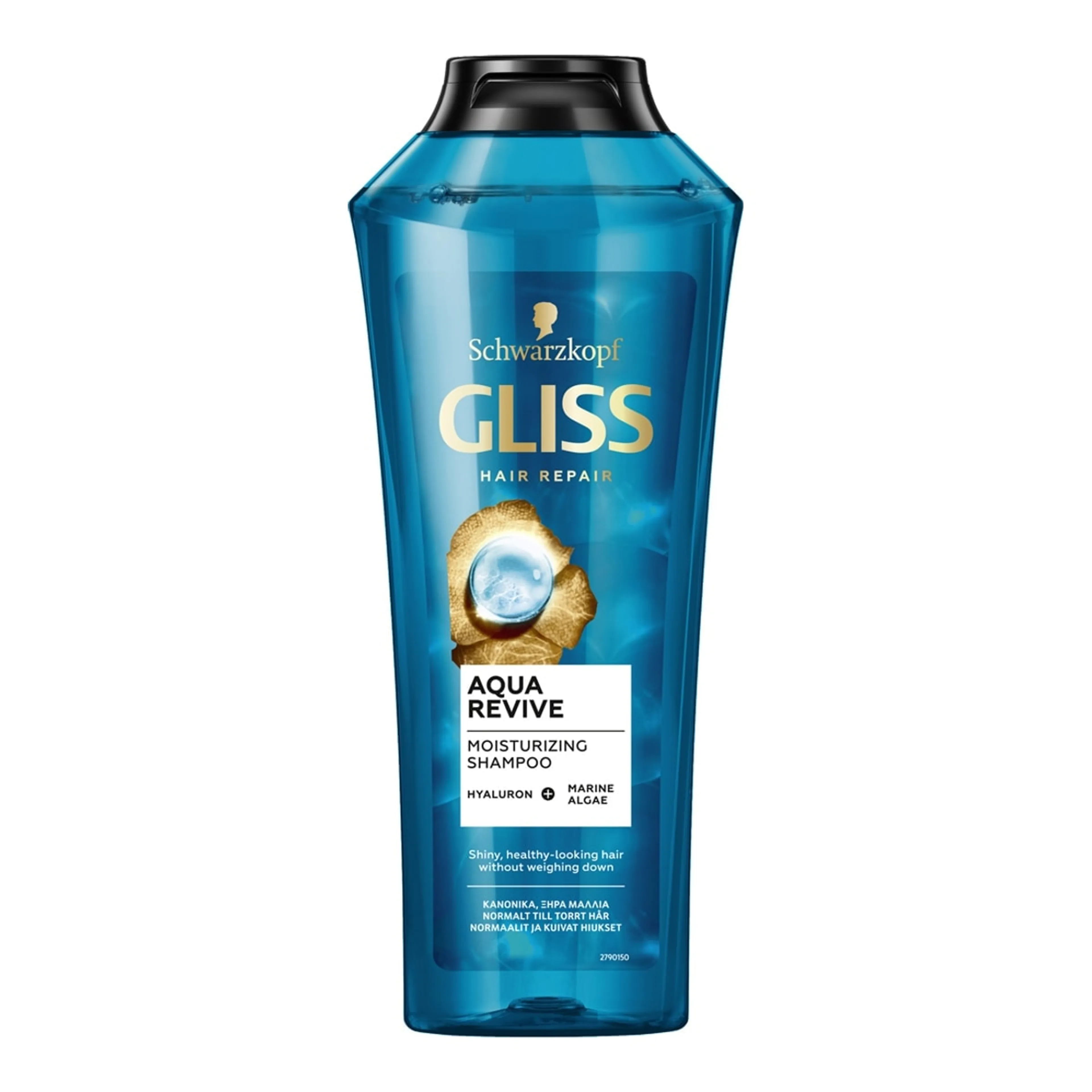 Σαμπουάν Gliss Aqua Revive Αναδόμησης/Θρέψης & Ενυδάτωσης για Όλους τους Τύπους Μαλλιών