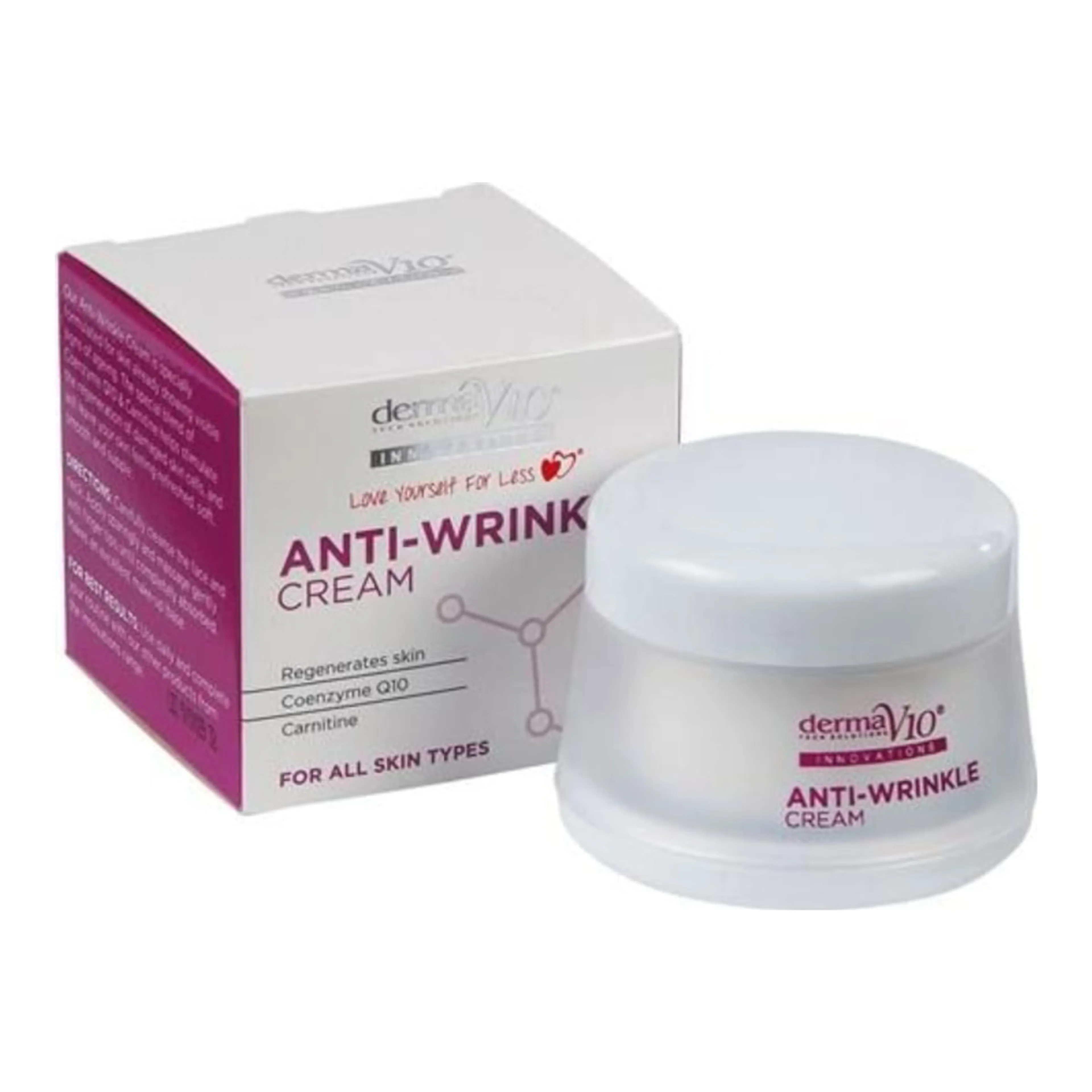 Κρέμα Προσώπου Derma V10 Αντιγηραντική με Coenzyme Q10