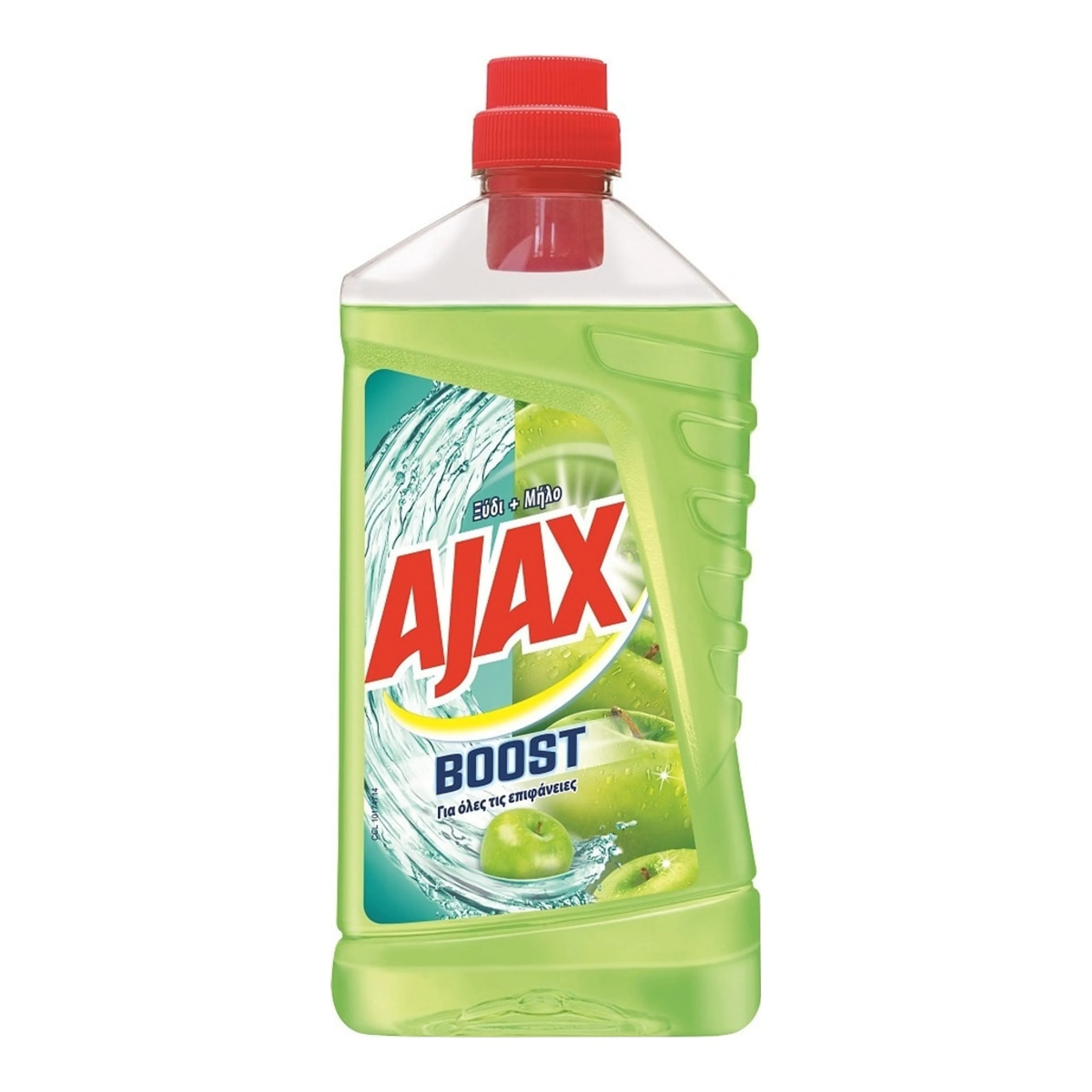 Καθαριστικό Επιφανειών Ajax Boost Υγρό Πατώματος Ξύδι & Μήλο