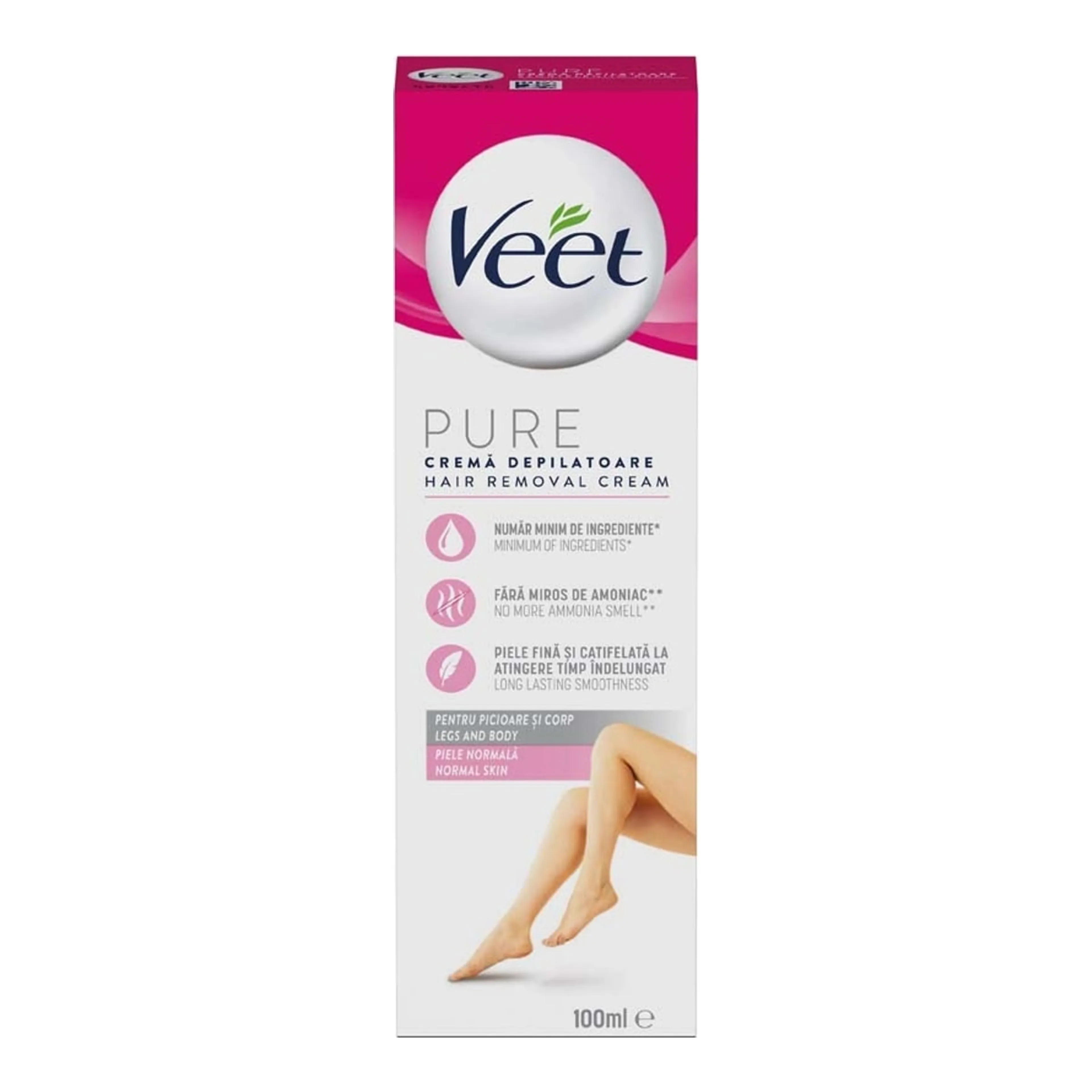 Κρέμα Αποτρίχωσης Veet Pure Κιτ για Πόδια