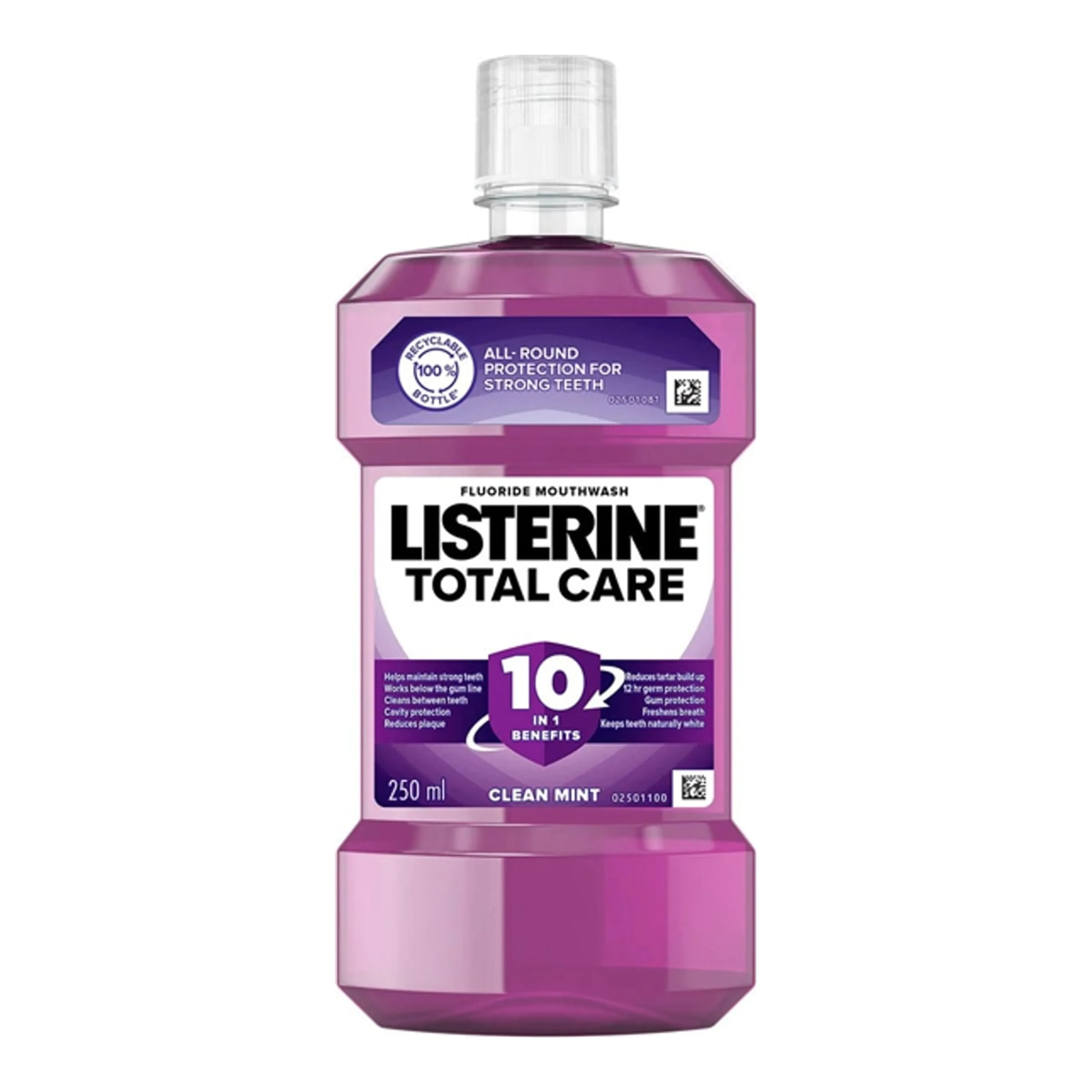 Στοματικό Διάλυμα Listerine Total Care Clean Mint για την Ουλίτιδα & κατά της Πλάκας