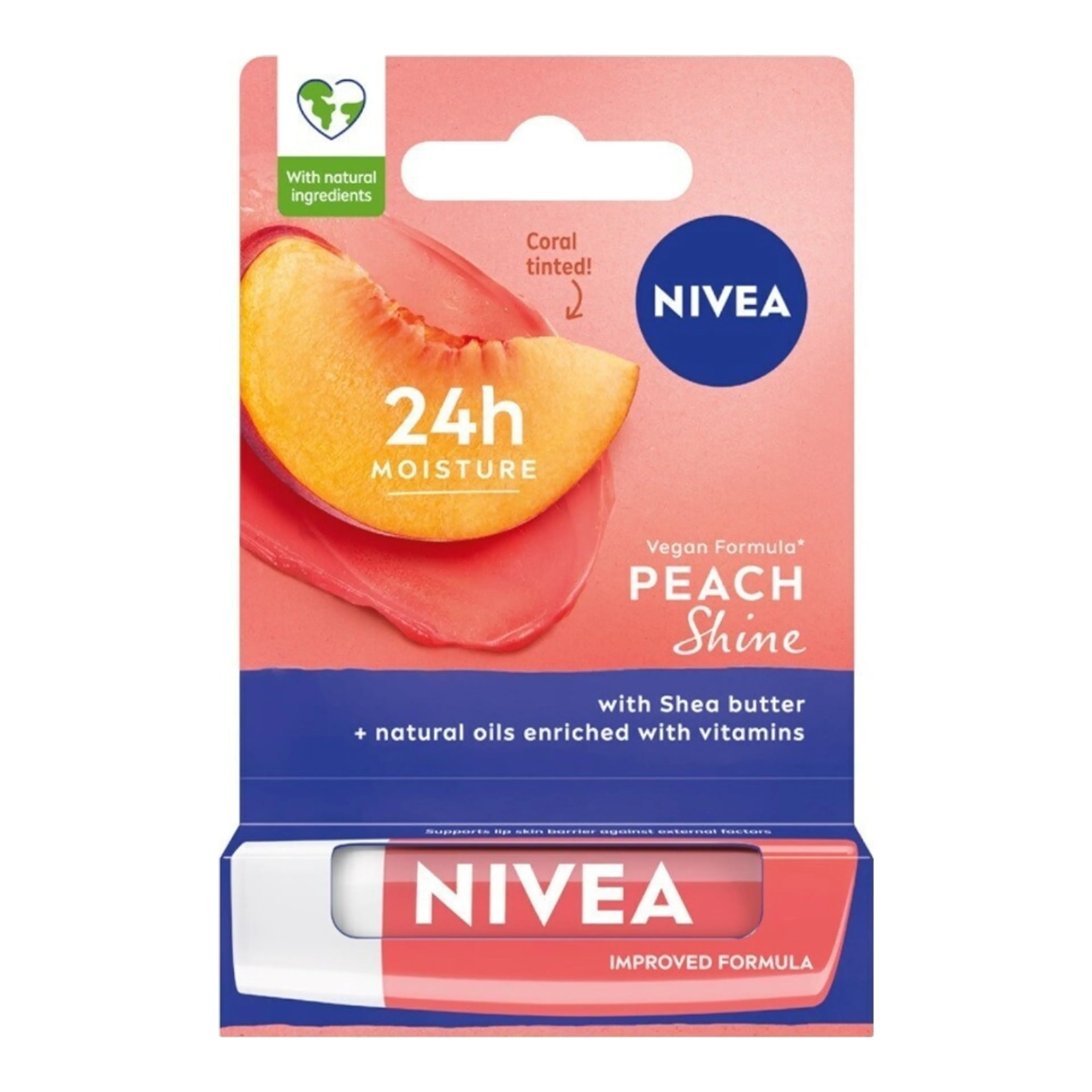 Nivea Peach Shine Lip Balm Peach Shine
