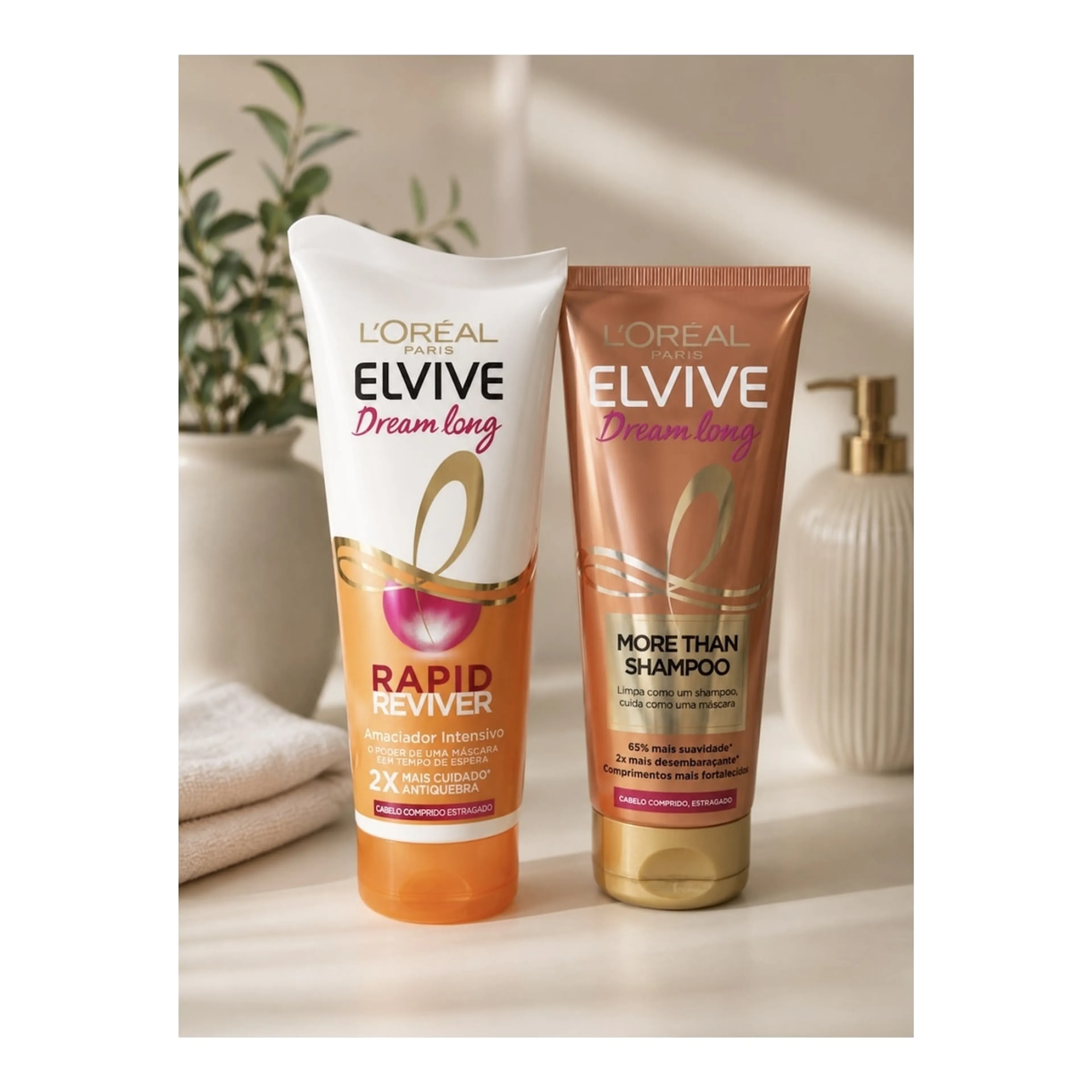 Σετ Περιποίησης Μαλλιών L'Oreal Paris Elvive Dream Long Όγκου με Σαμπουάν & Conditioner