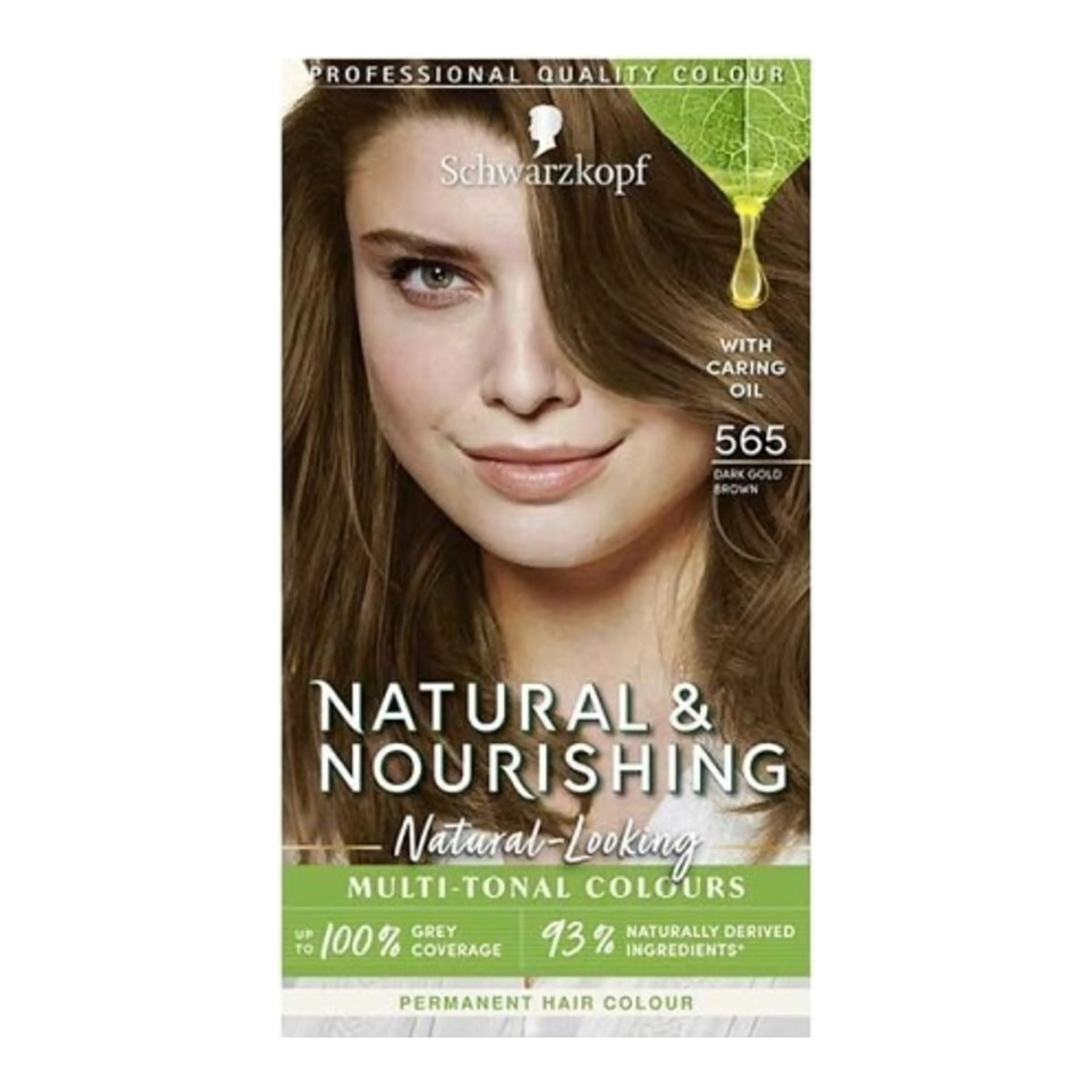 Βαφή Μαλλιών Schwarzkopf Natural & Nourishing 565 Dark Gold Brown