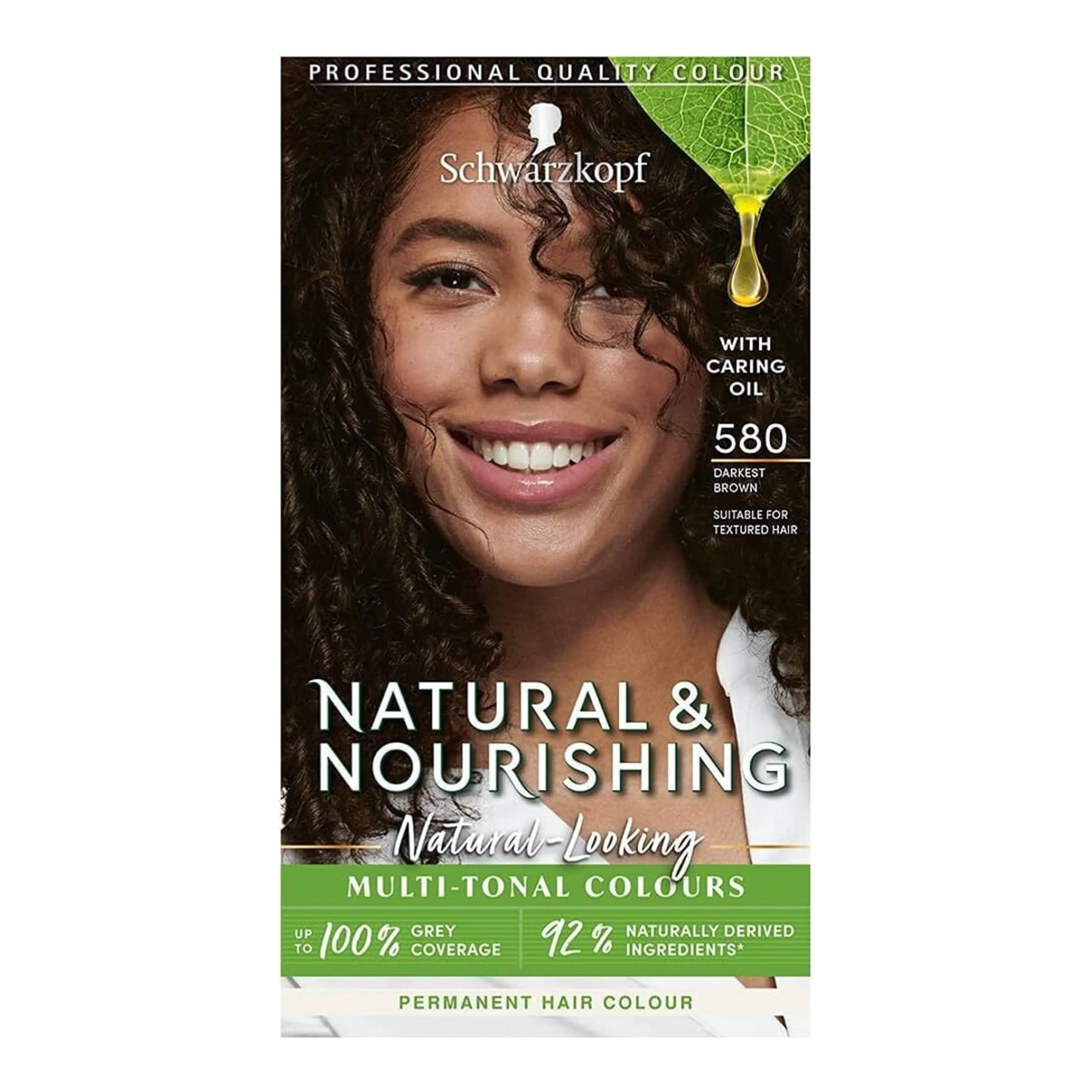 Βαφή Μαλλιών Schwarzkopf Natural & Nourishing 580 Darkest Brown