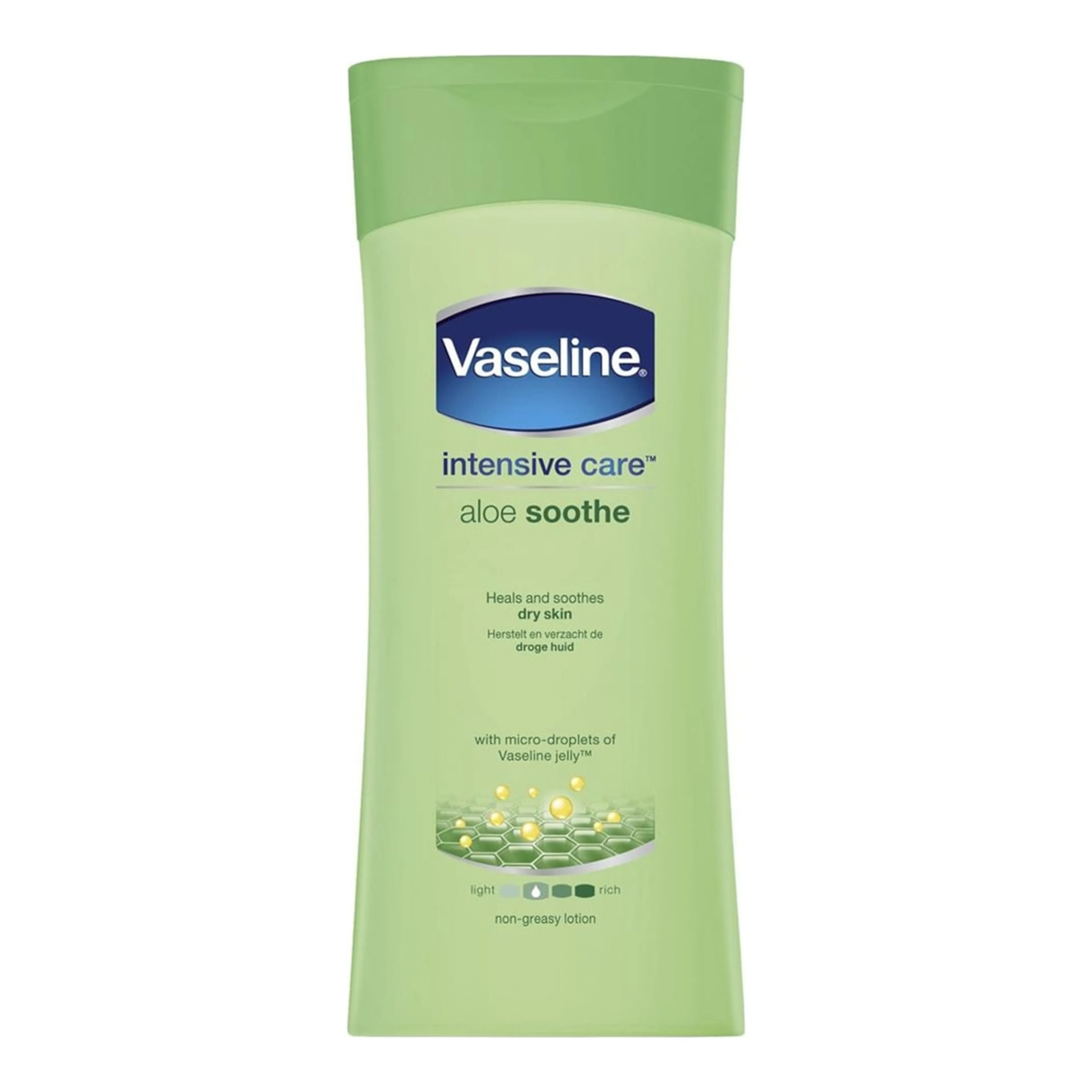 Κρέμα Σώματος Vaseline Intensive Care Aloe Soothe Ενυδατική Lotion Ανάπλασης με Aloe Vera για Ξηρές/Πολύ Ξηρές Επιδερμίδες