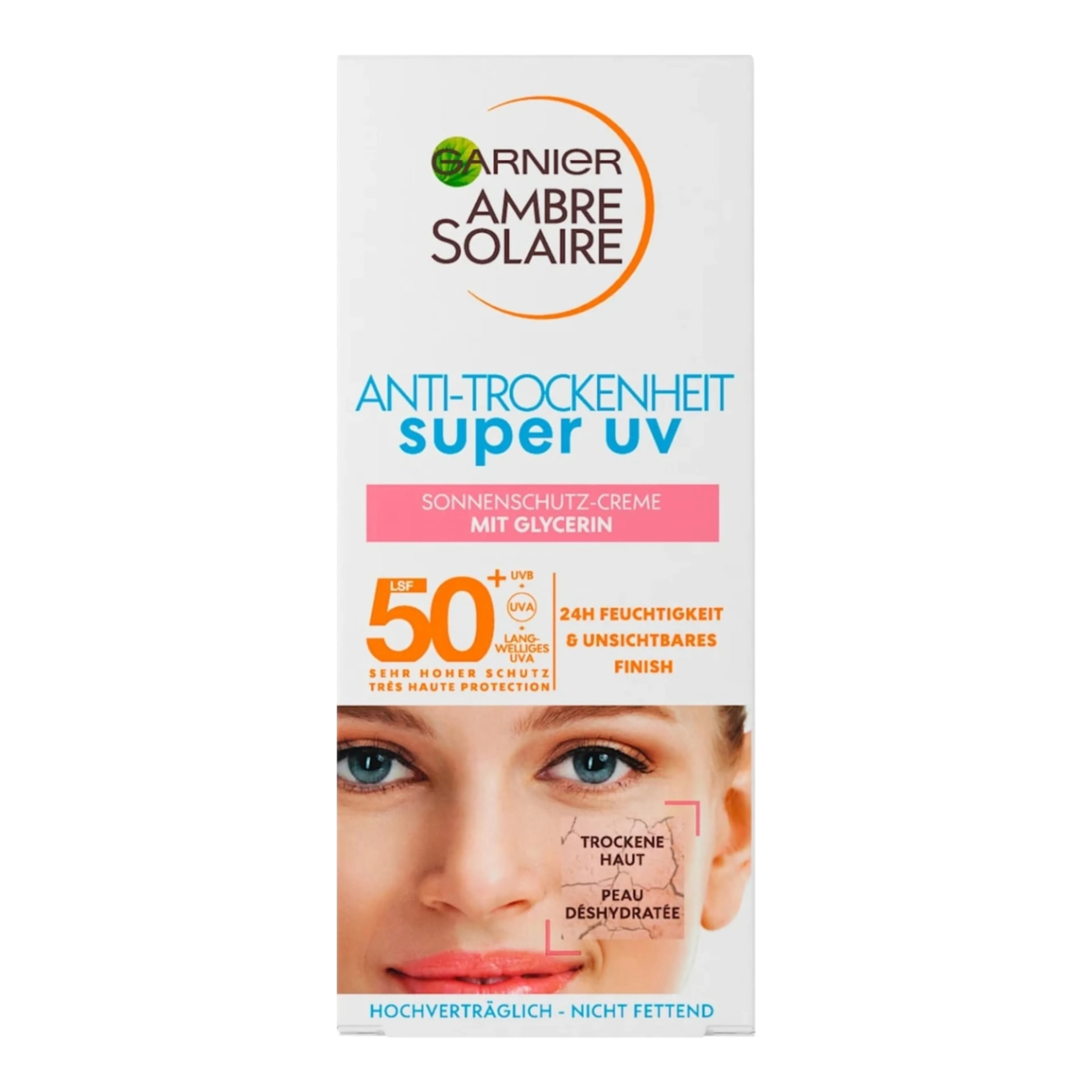 Garnier Ambre Solaire Anti-Trockenheit Super UV Αντηλιακό Προσώπου SPF50+