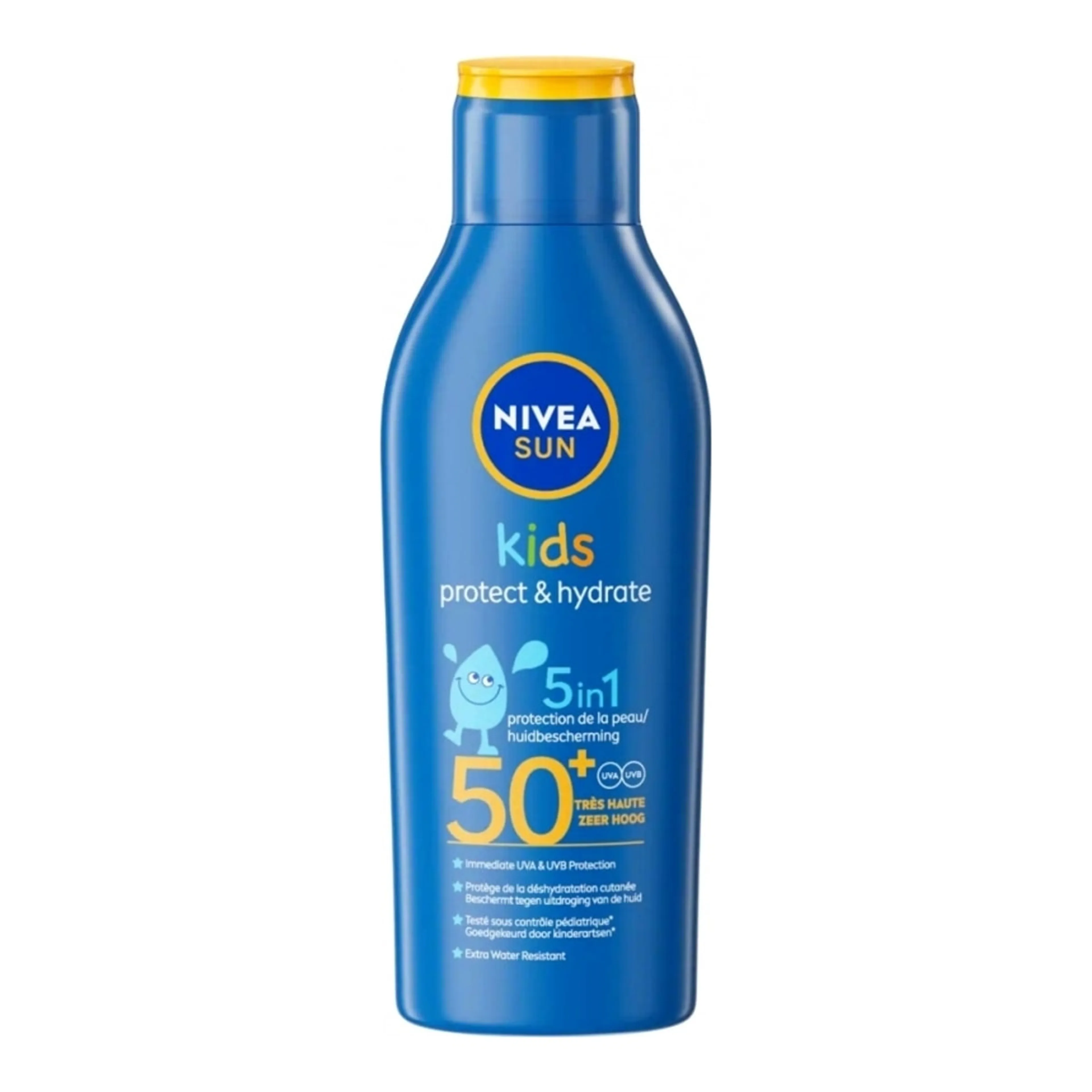 Nivea Sun Kids Protect & Hydrate 5 in 1 SPF50+ Αδιάβροχο Παιδικό Αντηλιακό Γαλάκτωμα για Πρόσωπο & Σώμα
