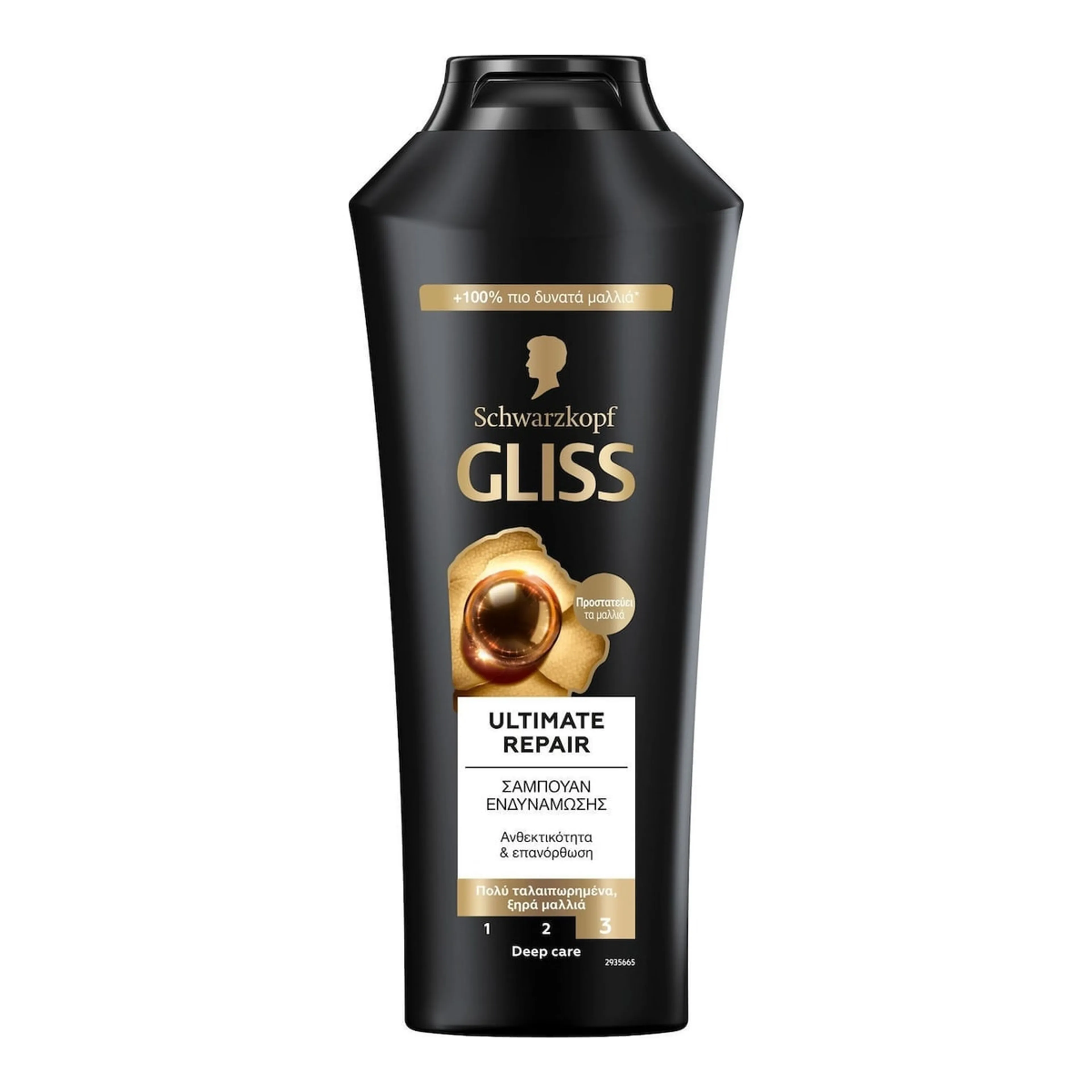 Σαμπουάν Gliss Αναδόμησης/Θρέψης & Λάμψης για Ταλαιπωρημένα Μαλλιά