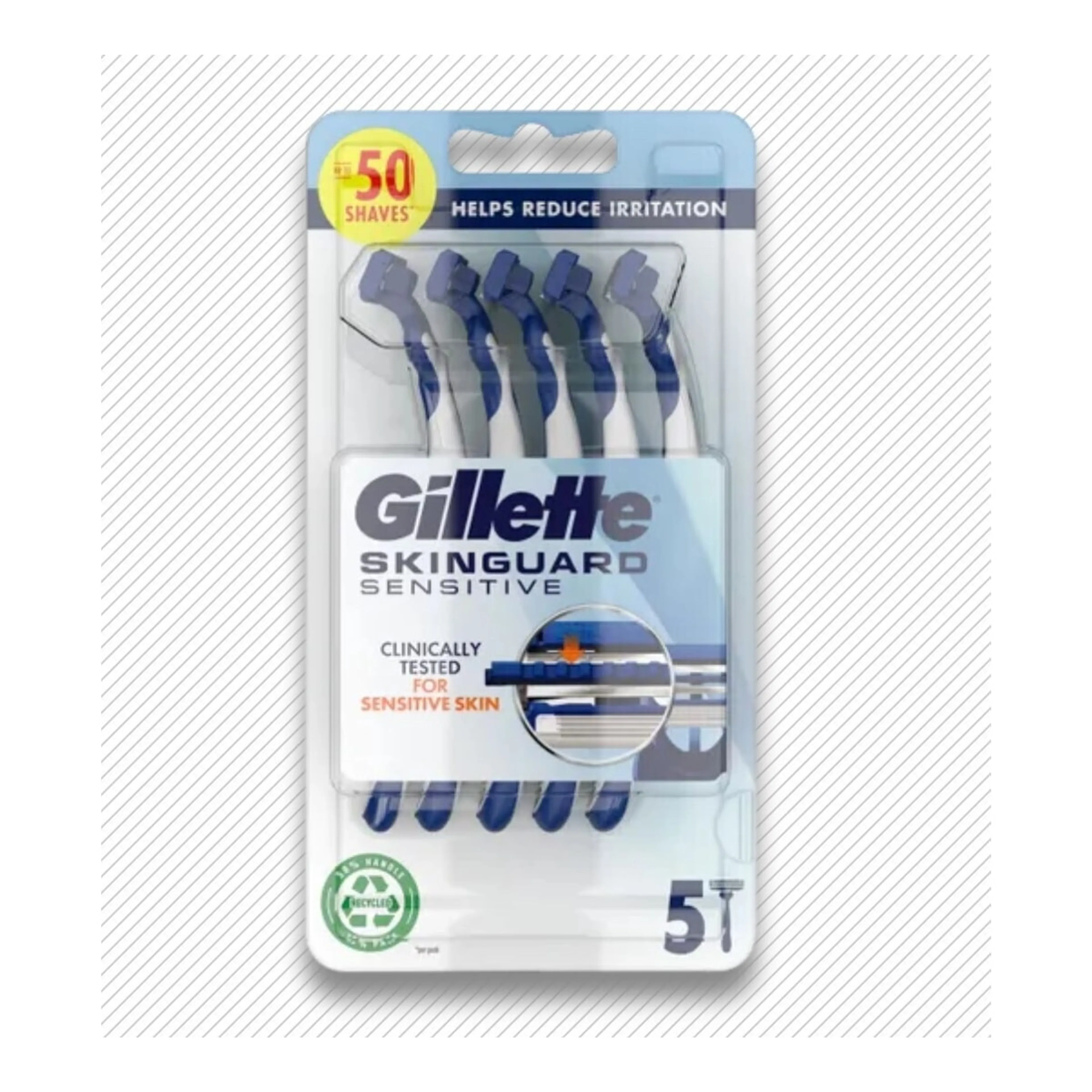 Ξυραφάκια Gillette Skinguard Sensitive μιας Χρήσης για Ευαίσθητες Επιδερμίδες