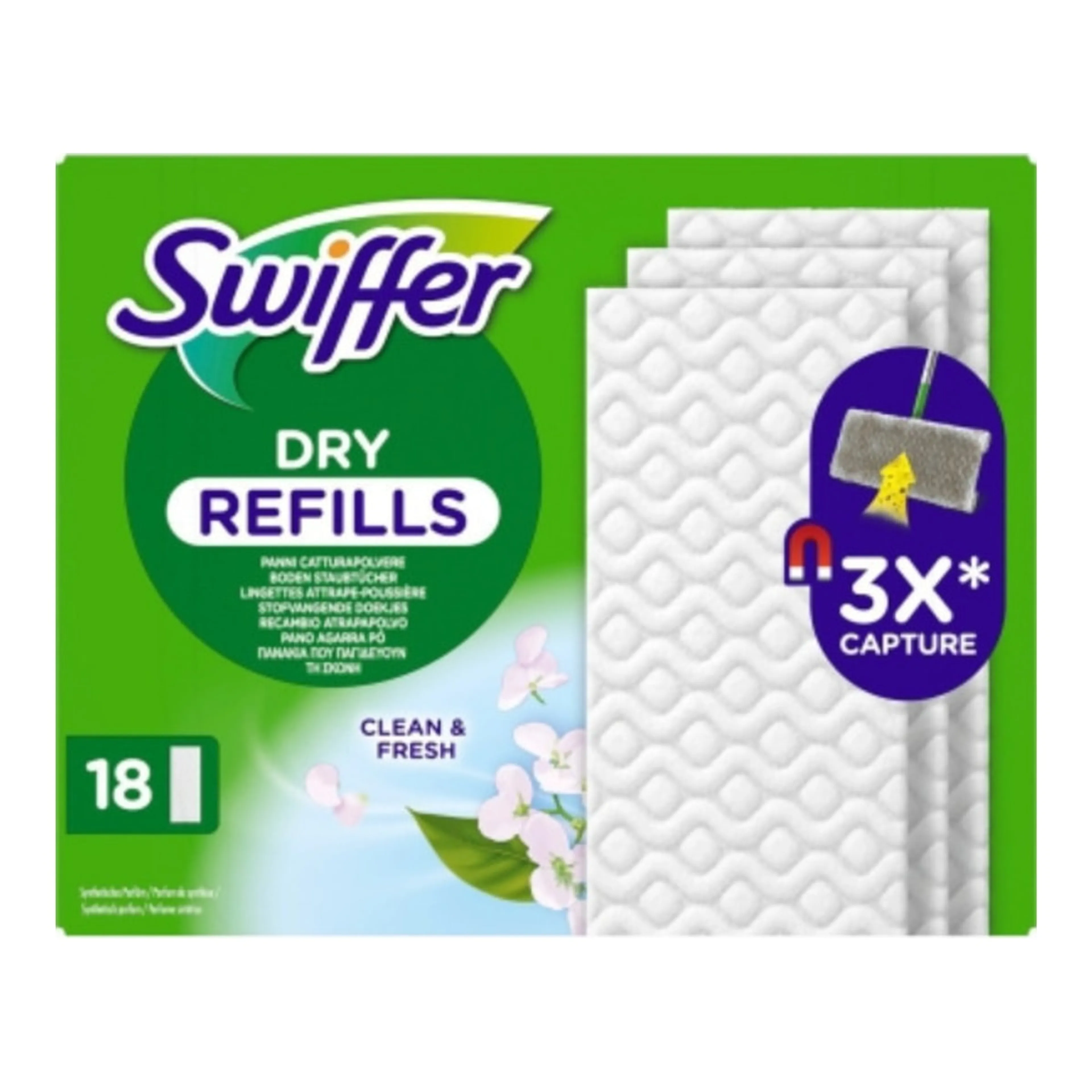 Swiffer Promo Dry Refills Giga Pack Ανταλλακτικά Πανάκια Καθαρισμού Δαπέδων