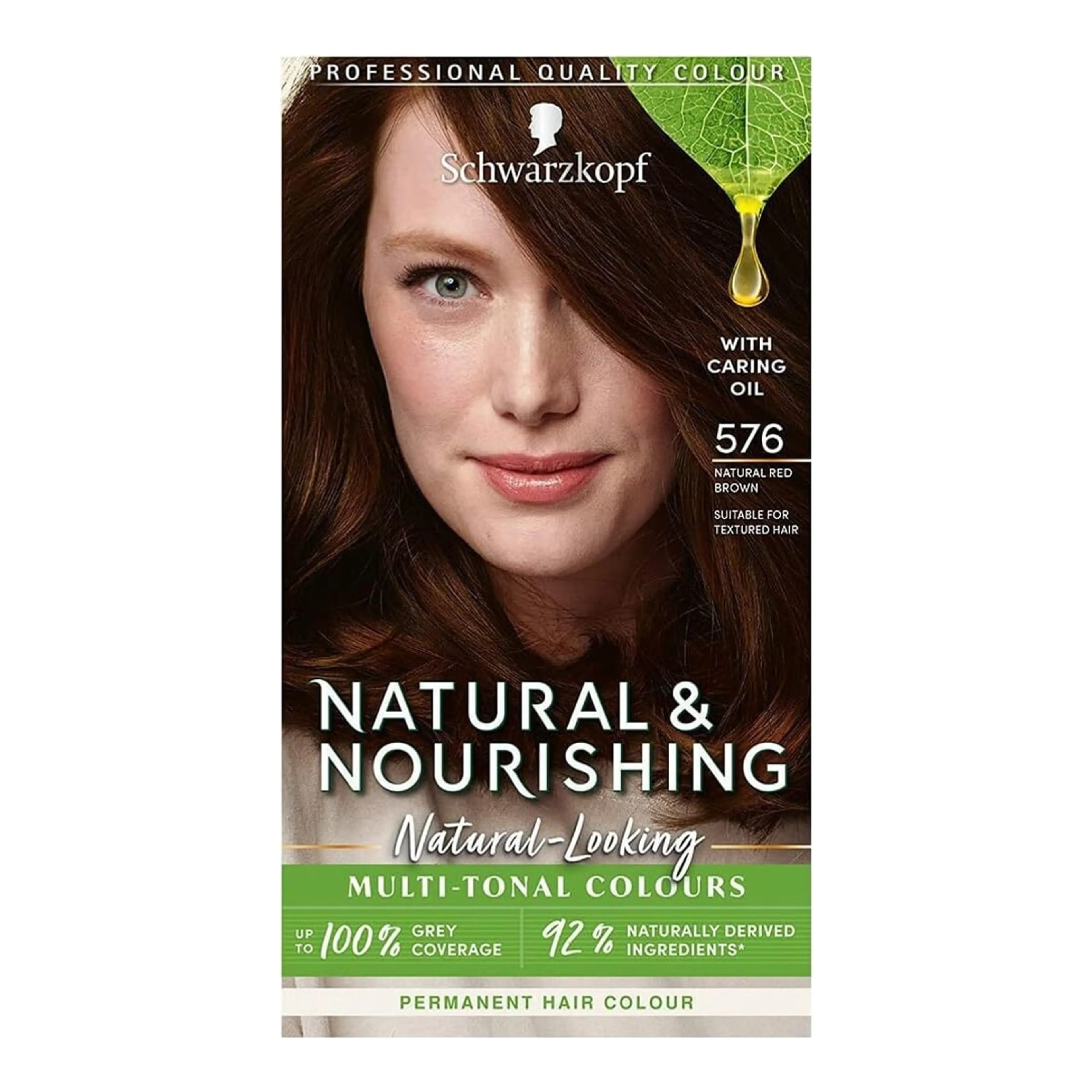 Βαφή Μαλλιών Schwarzkopf Natural & Nourishing 576 Natural Red Brown