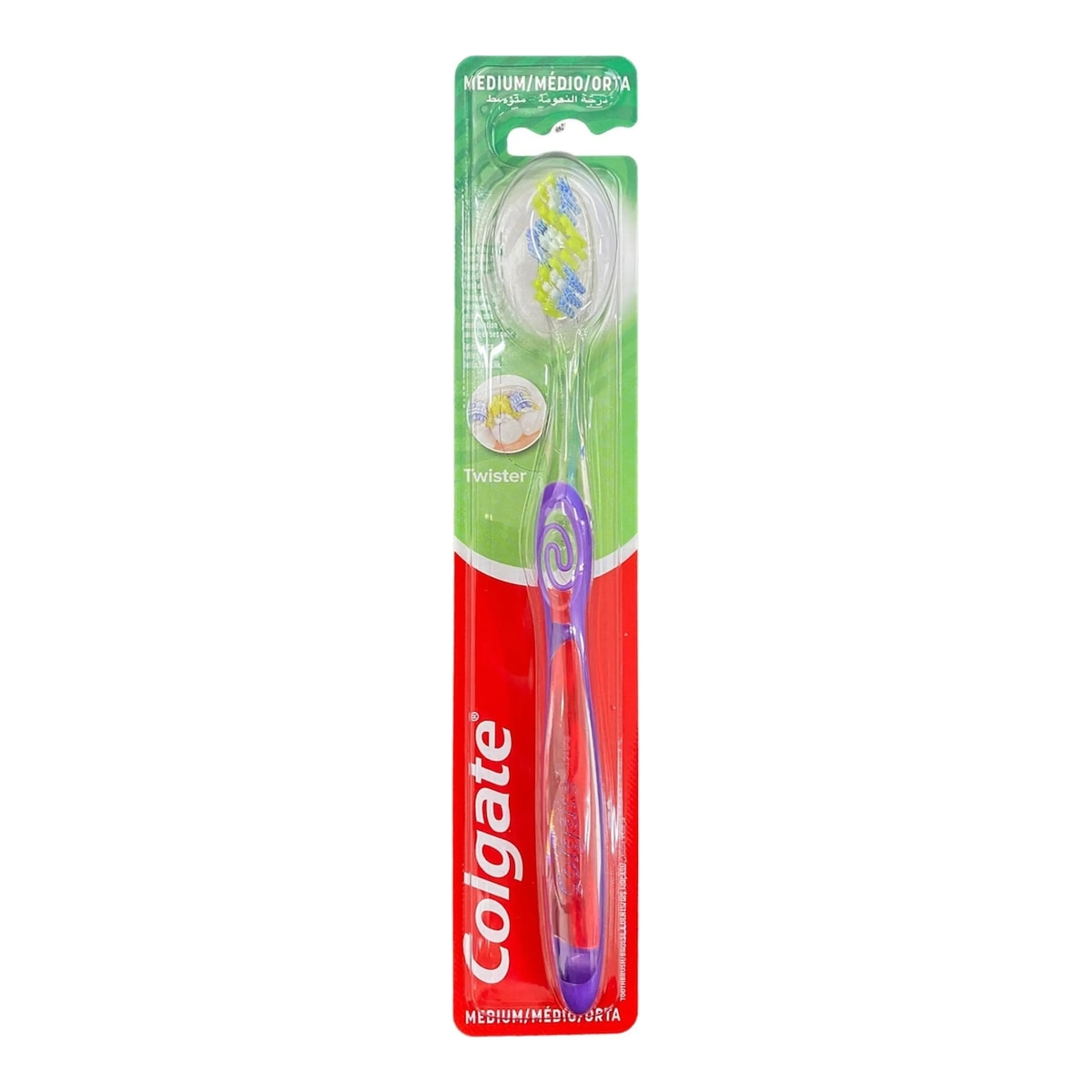 Οδοντόβουρτσα Colgate Twister Medium Μωβ