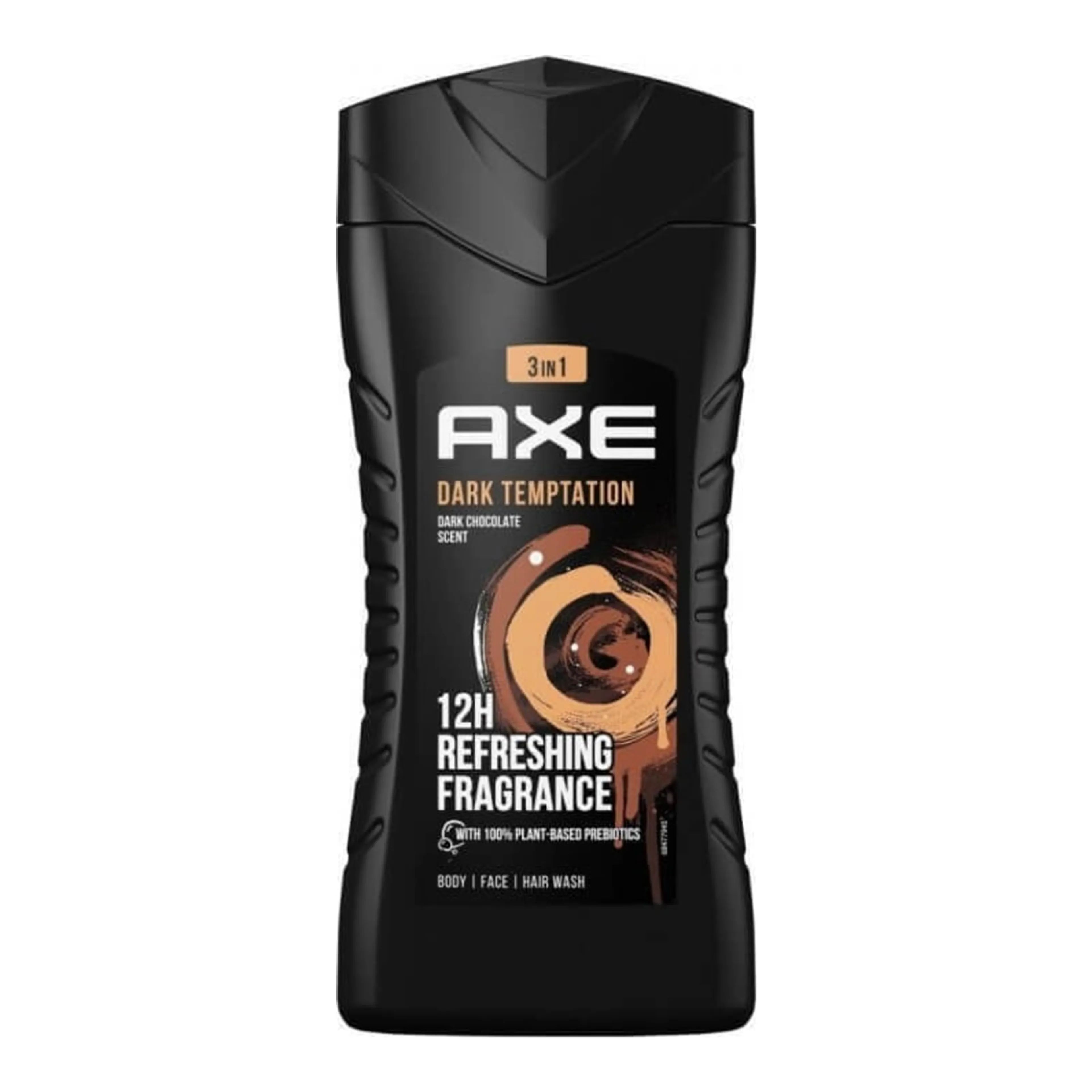 Αφρόλουτρο Axe Dark Temptation 3in1 σε Gel για Άνδρες με AHA & Άρωμα Βανίλια