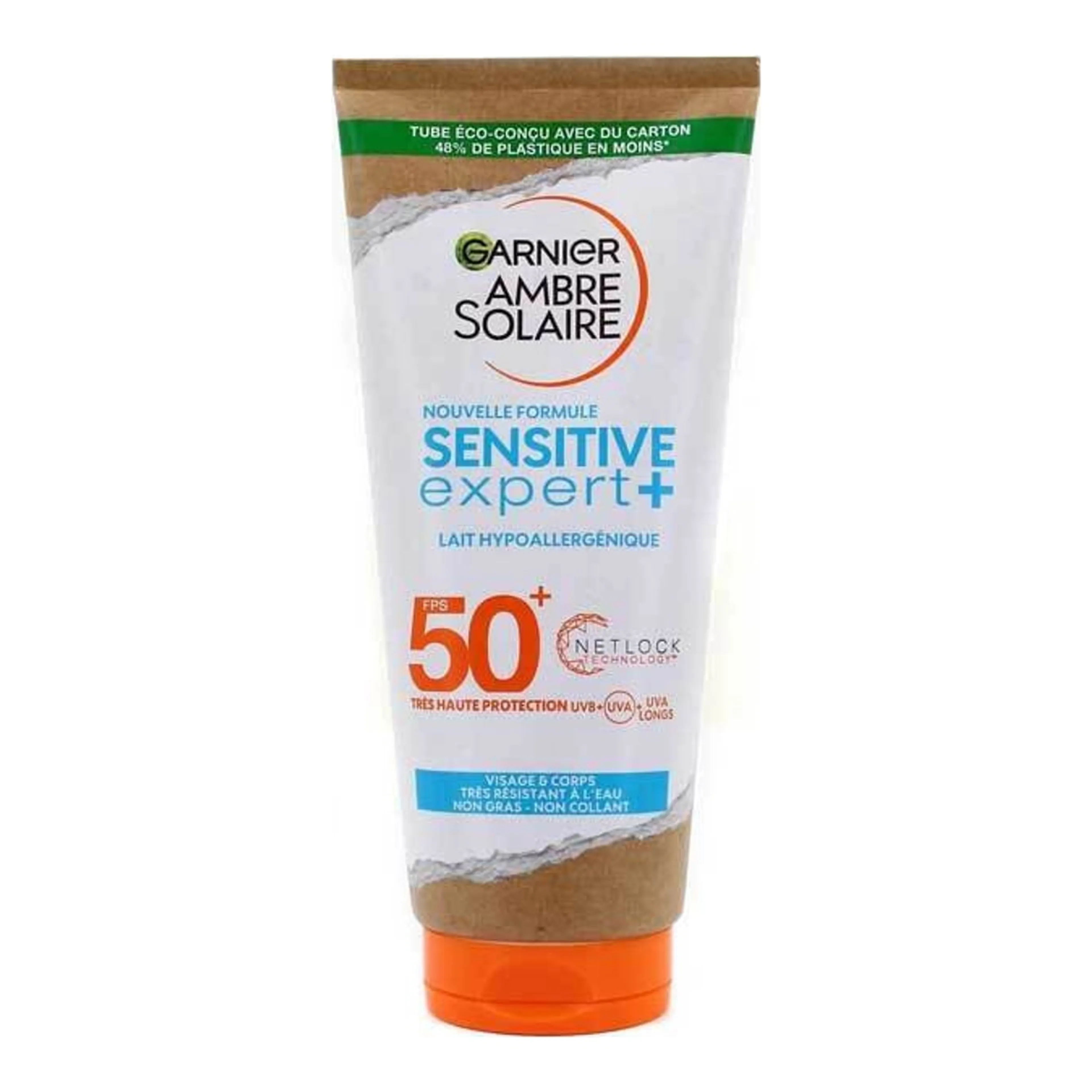 Garnier Ambre Solaire Sensitive Expert+ Αδιάβροχη Αντηλιακή Κρέμα Προσώπου & Σώματος SPF50+