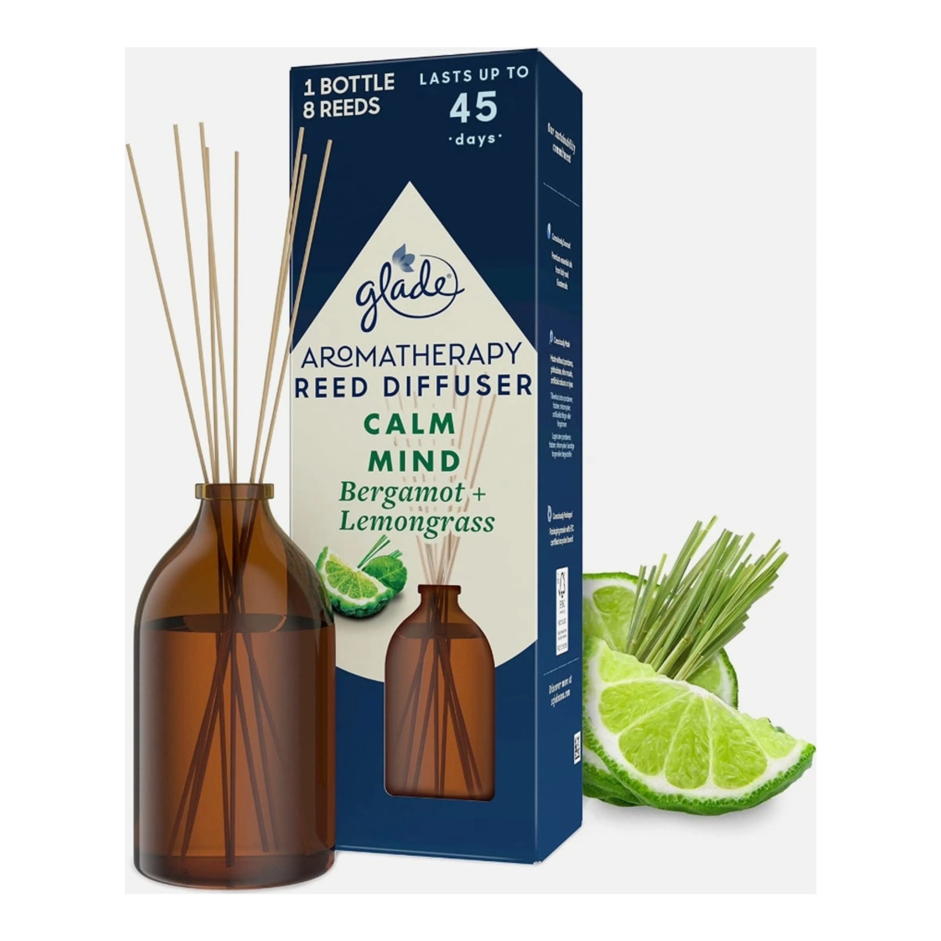 Αρωματικό Χώρου Glade Reed Diffuser 45days Calm Mind Bergamot&mind