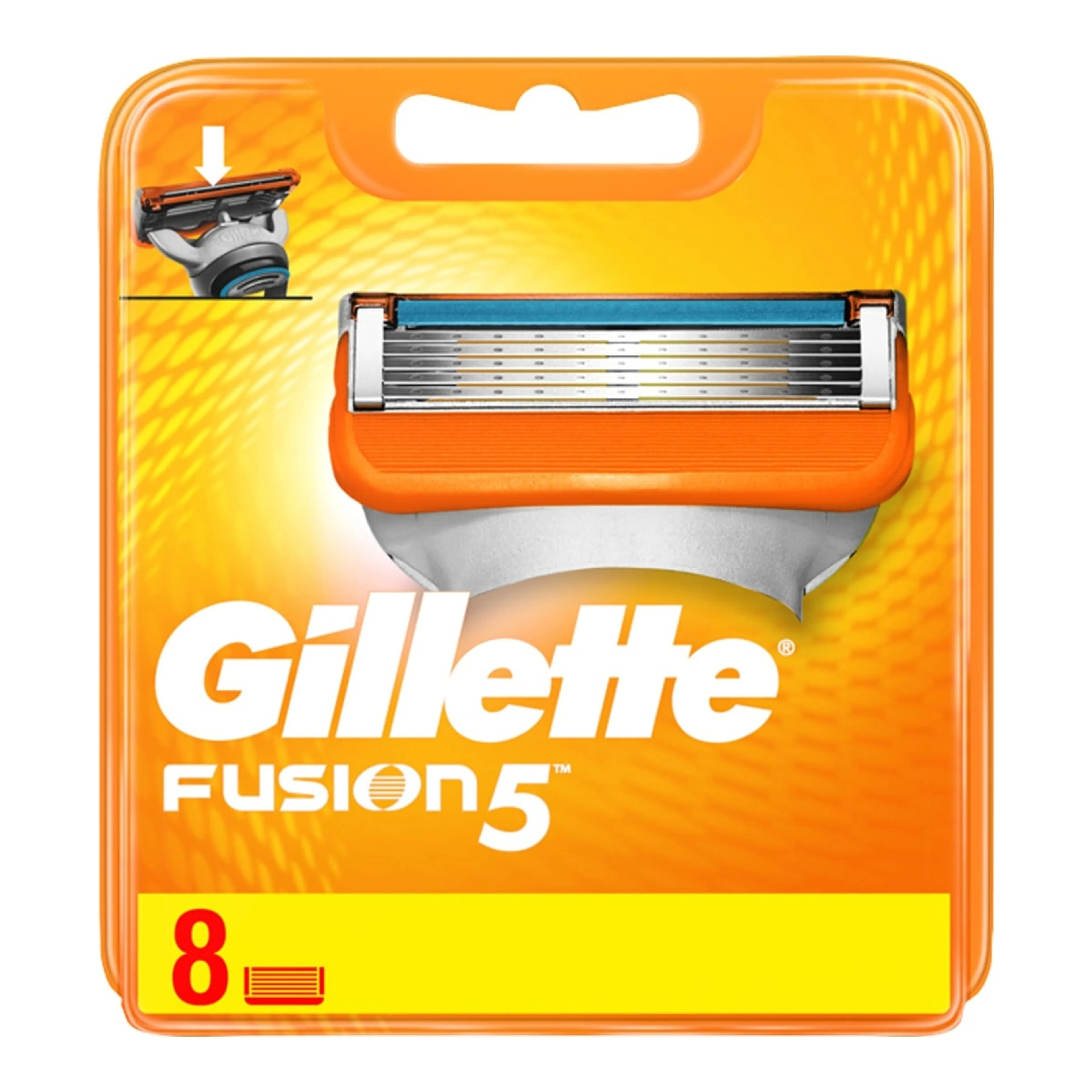 Ξυραφάκια Gillette Fusion5 Ανταλλακτικές Κεφαλές με 5 Λεπίδες & Λιπαντική Ταινία