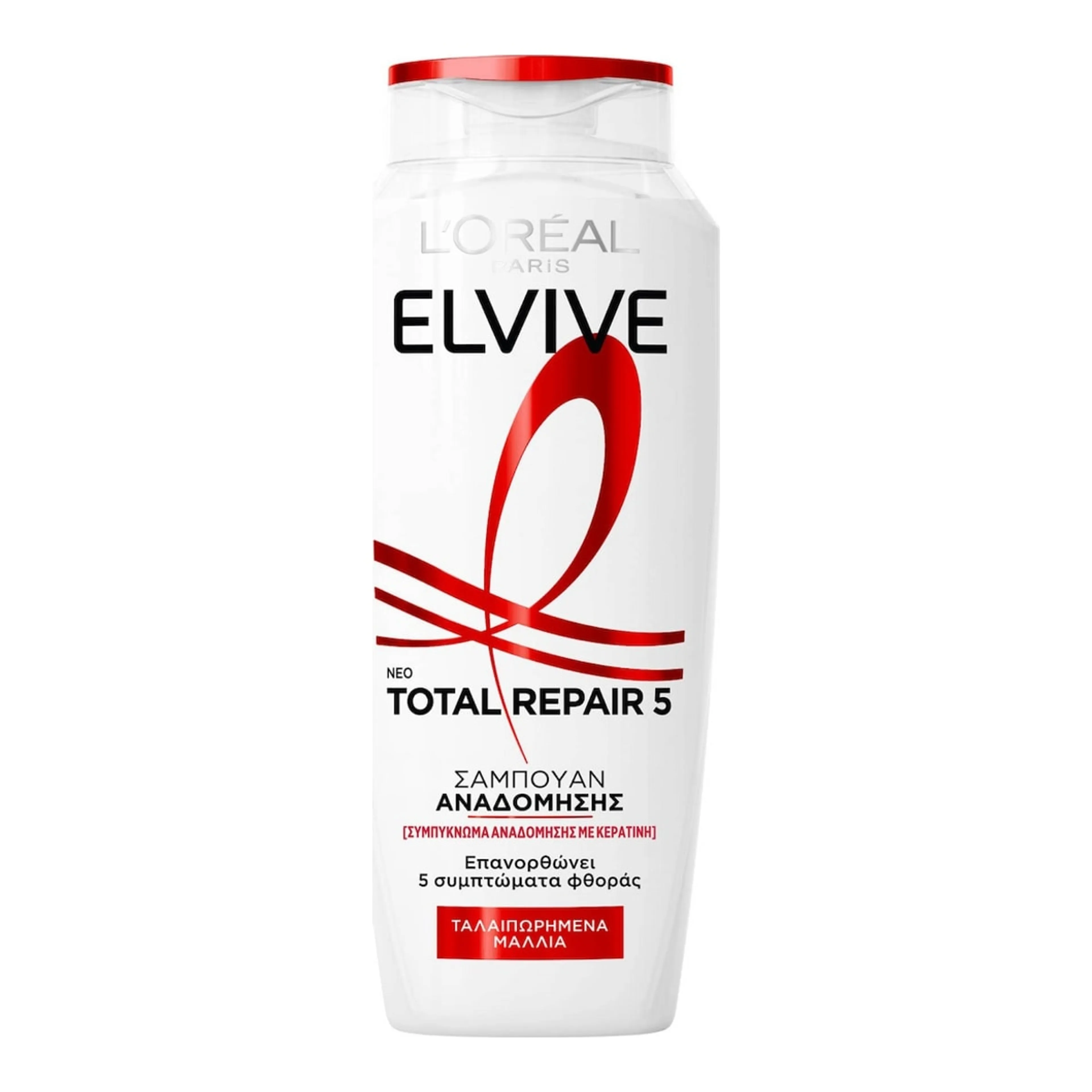 Σαμπουάν L'Oreal Paris Elvive Total Repair 5 Αναδόμησης/Θρέψης & Λάμψης για Εύθραυστα Μαλλιά