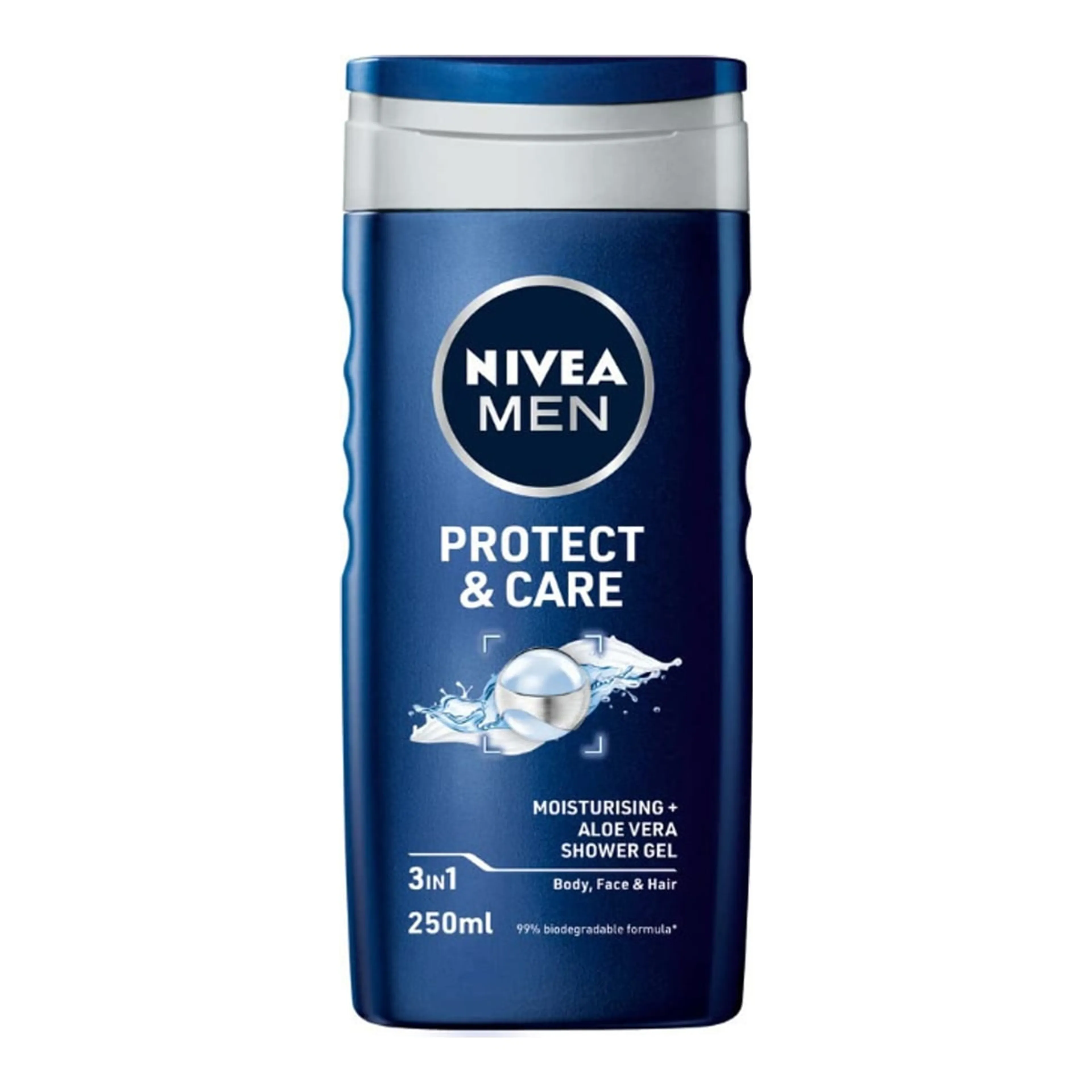 Αφρόλουτρο Nivea Protect & Care σε Gel για Άνδρες με Aloe Vera Καταπραϋντικό