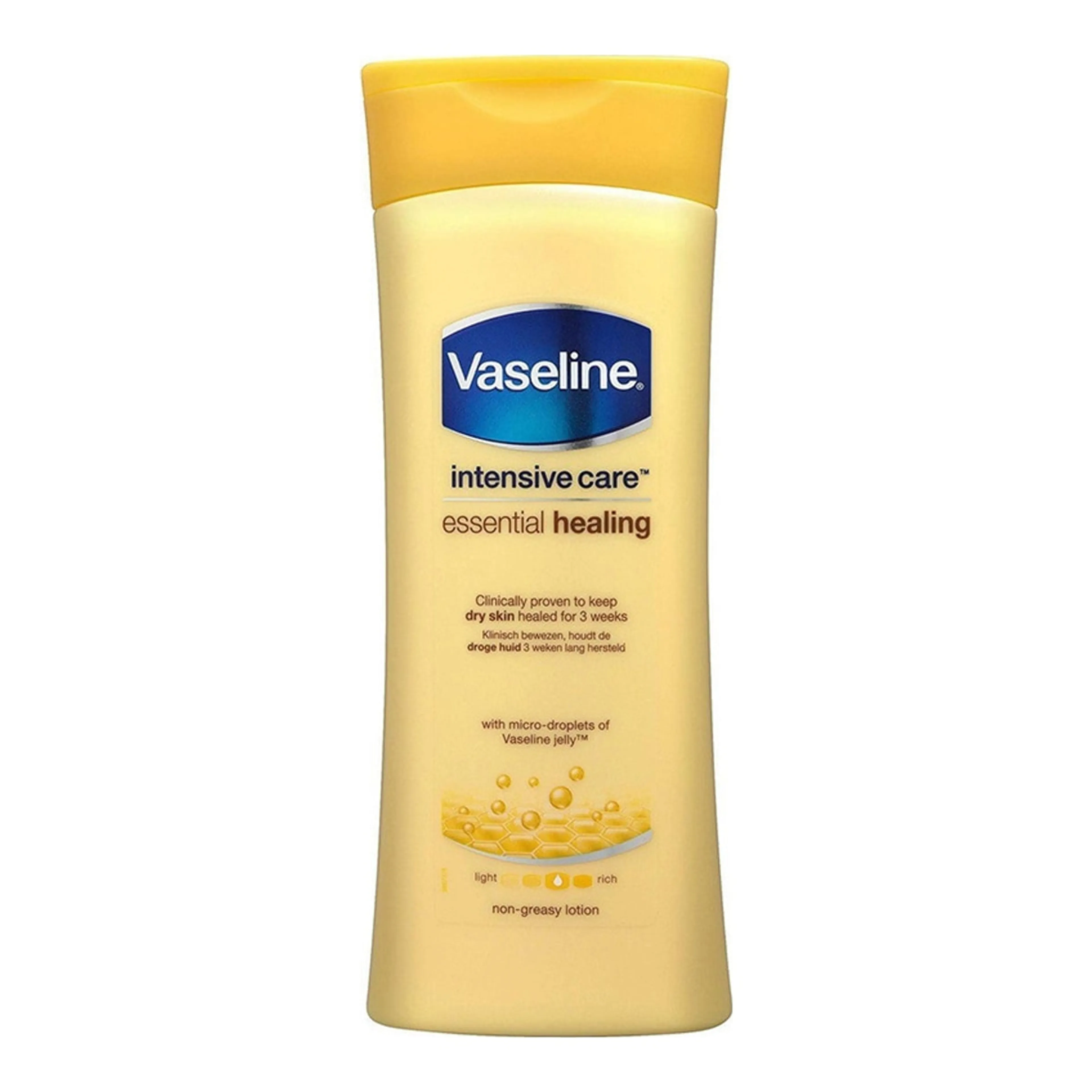Κρέμα Σώματος Vaseline Intensive Care Essential Healing Ενυδατική Lotion για Ξηρές & Ευαίσθητες Επιδερμίδες