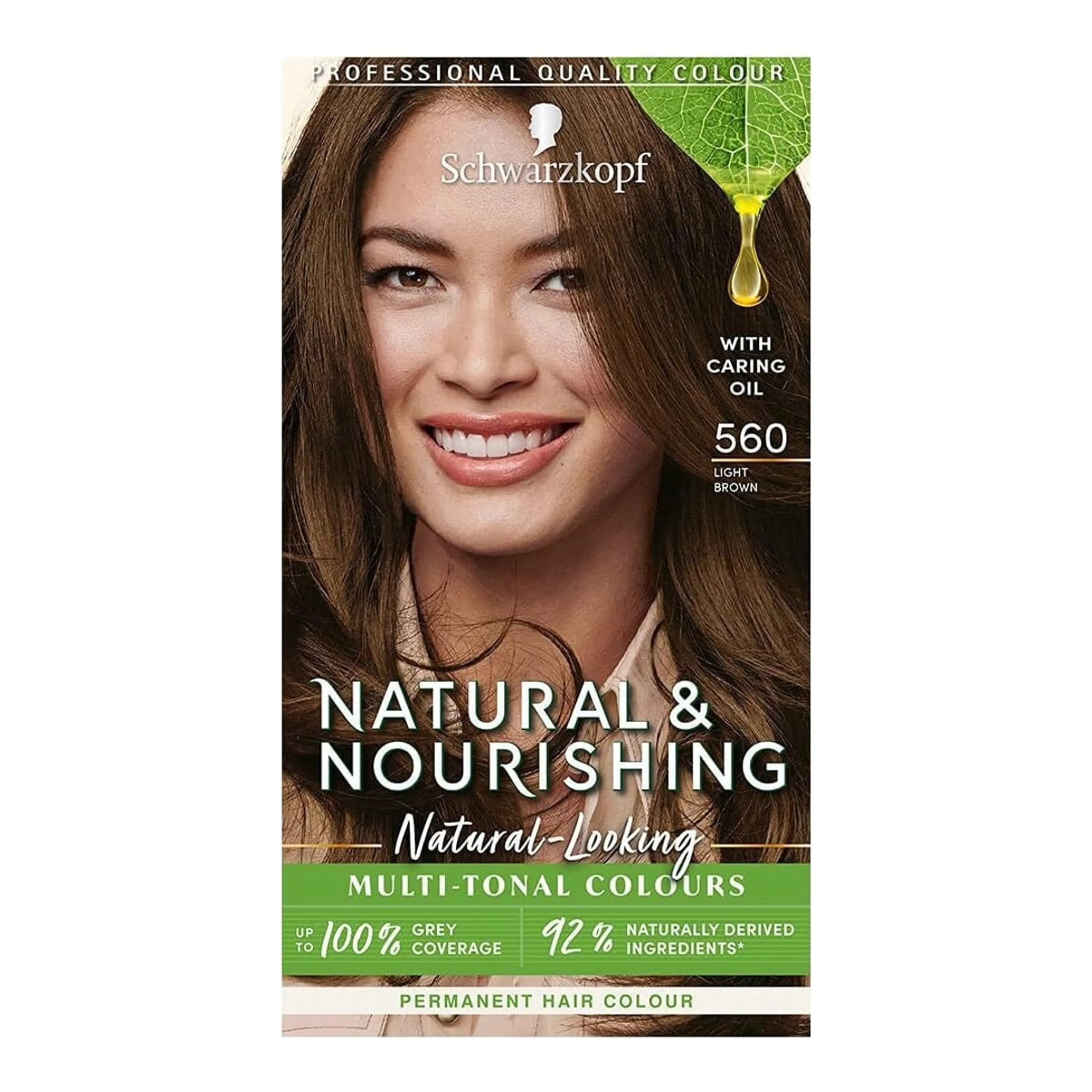 Βαφή Μαλλιών Schwarzkopf Natural & Nourishing 560 Light Brown
