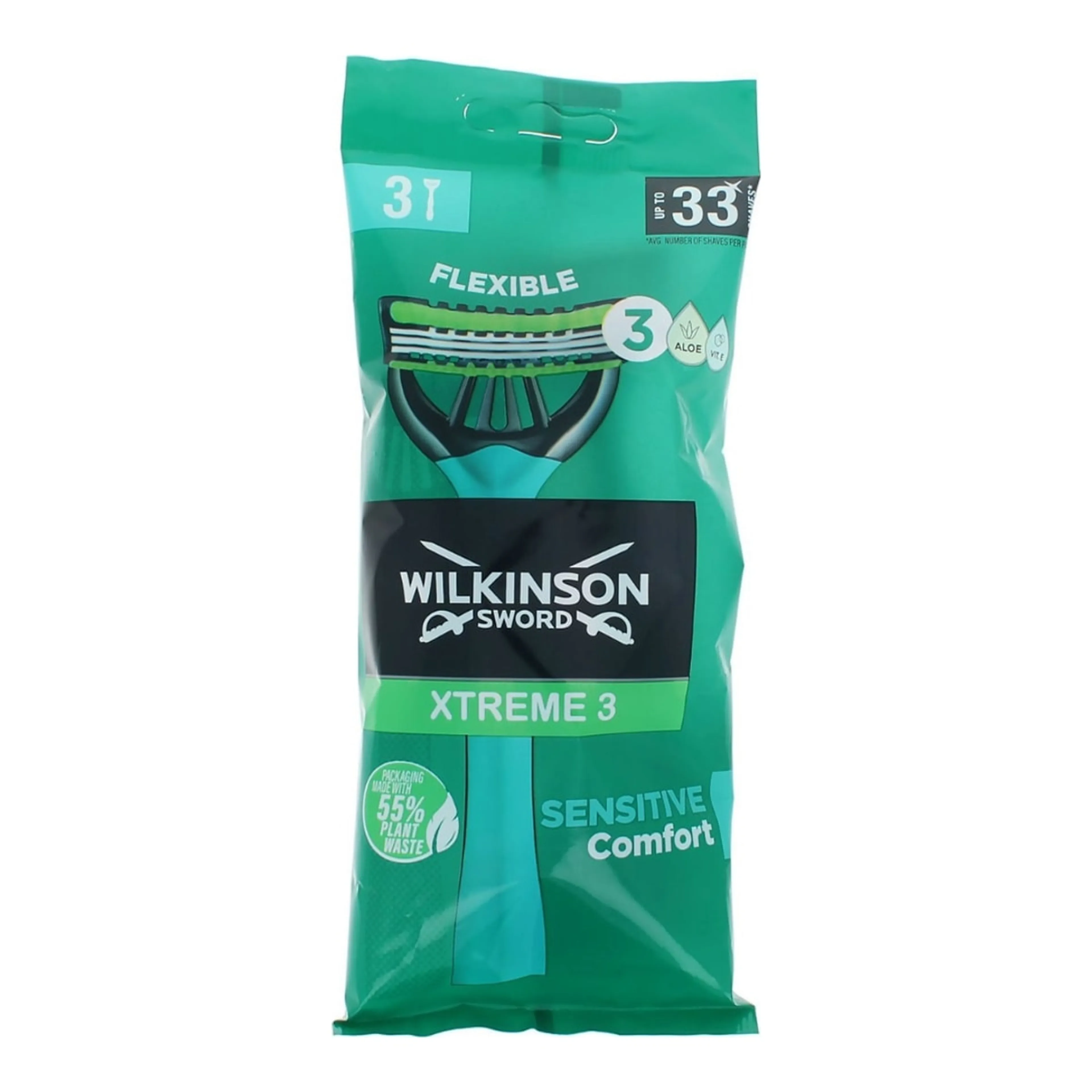 Ξυραφάκια Wilkinson Sword Σώματος μιας Χρήσης με 3 Λεπίδες για Ευαίσθητες Επιδερμίδες